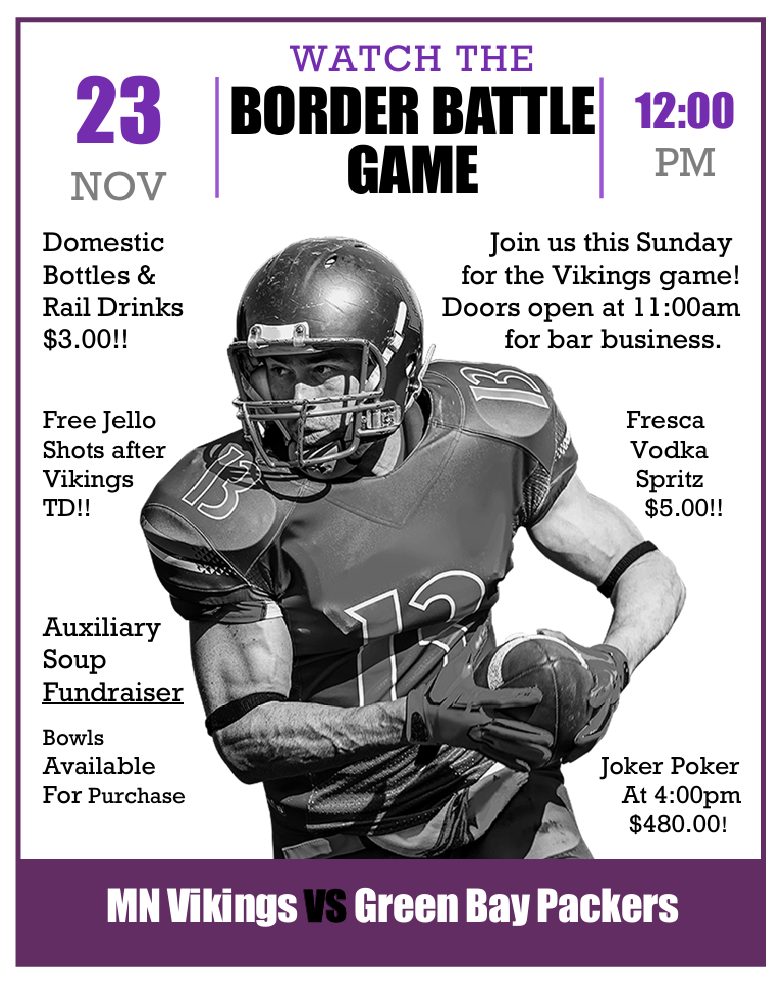 Vikings vs Packers Border Battle