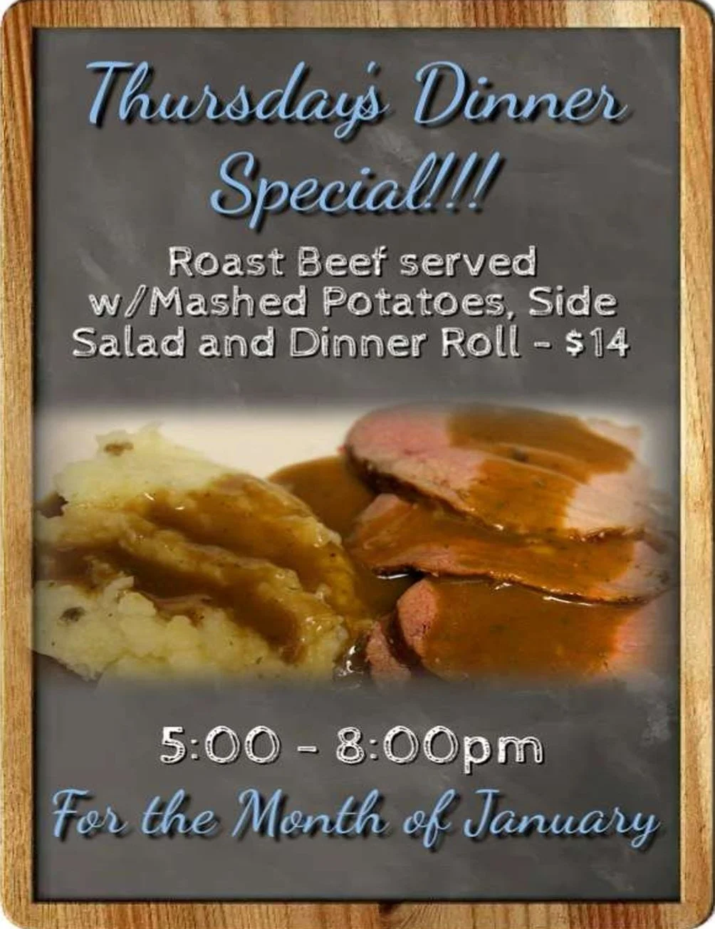 Thursday Dinner Special
