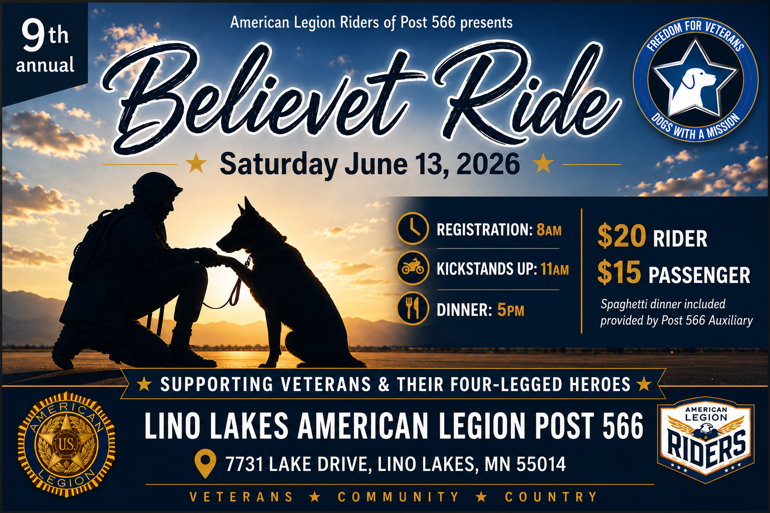 9th Annual ALR Believet Ride Event