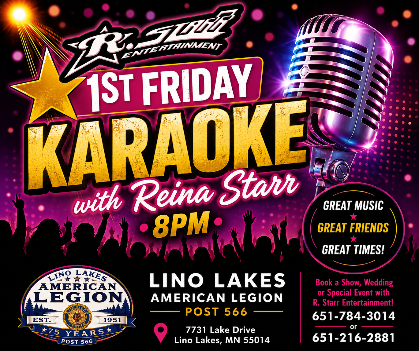 First Friday Karaoke with Reina Starr