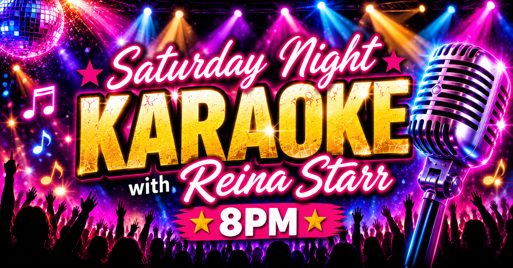 Saturday Night Karaoke &amp; DJ with Reina Starr