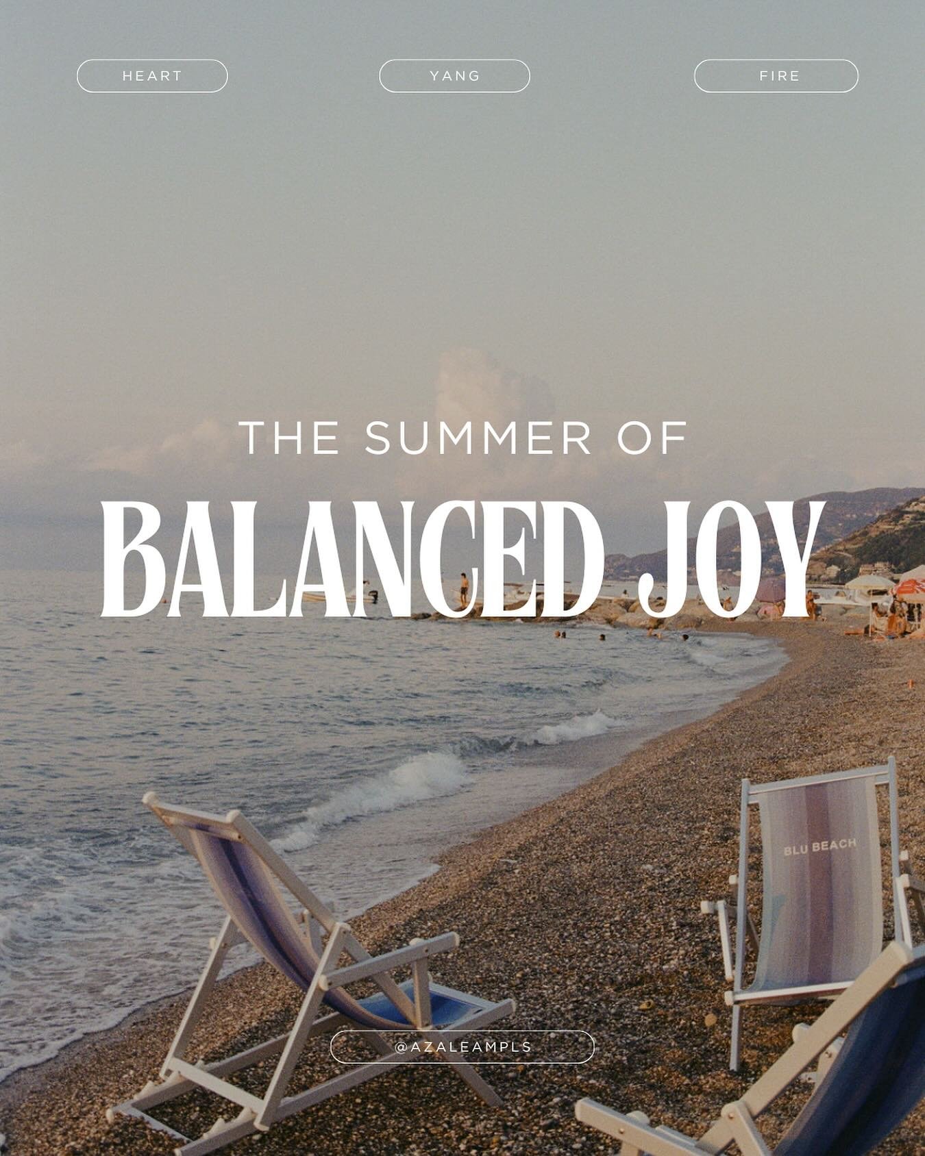Your Summer mantra: I open my Heart to joy &hearts;️