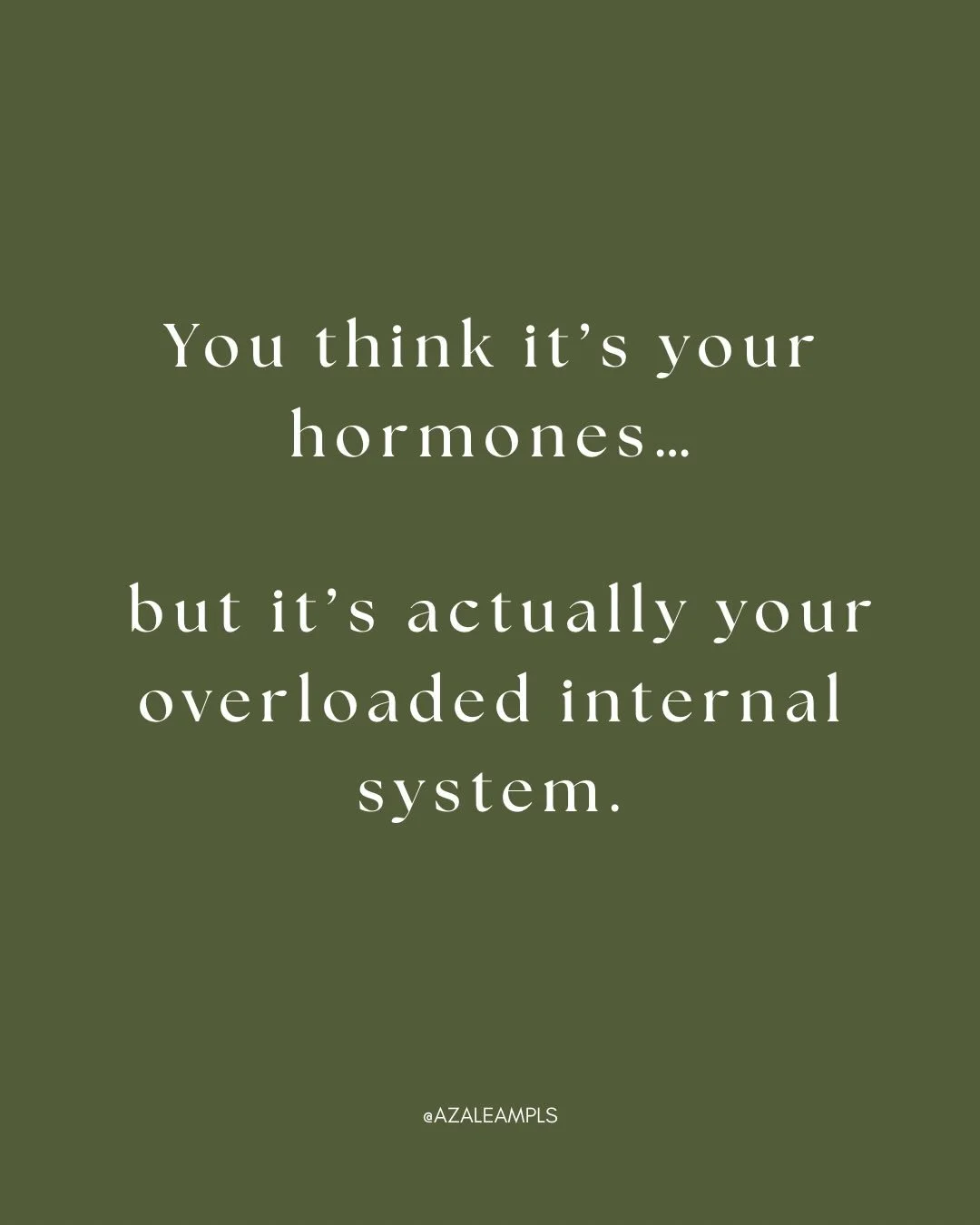 You can do everything &ldquo;right&rdquo; &hellip;

track, supplement, sleep well, eat clean, 
 and still feel bloated, anxious, or confused by your cycle.

It&rsquo;s not because your body is broken.
 It&rsquo;s because the deeper systems your hormo