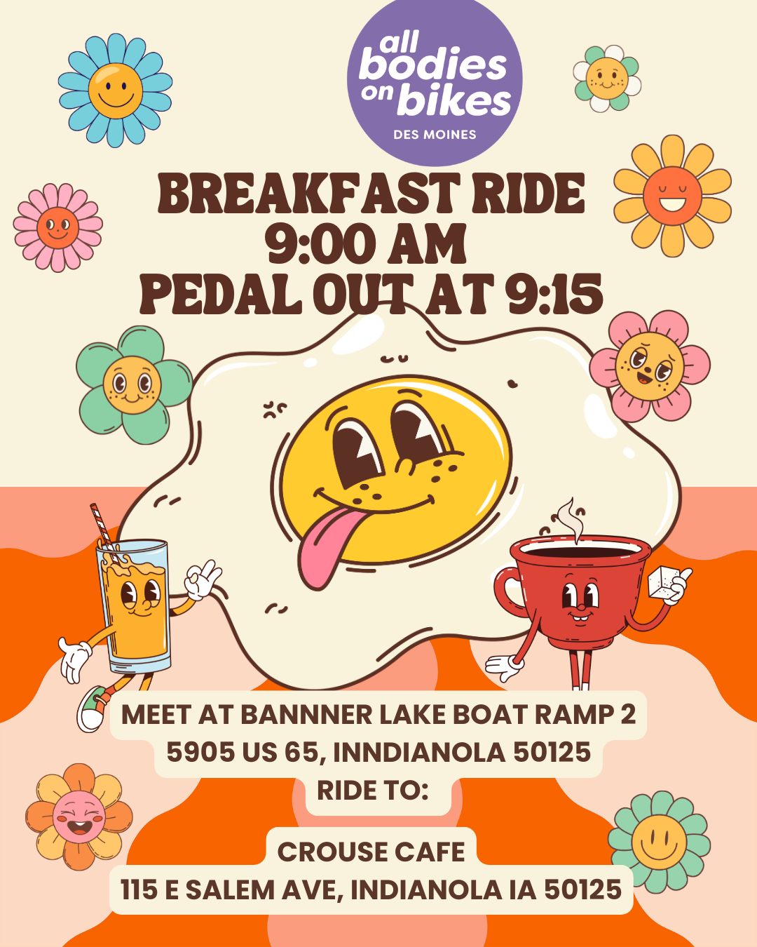 Breakfast Ride with ABOB Des Moines