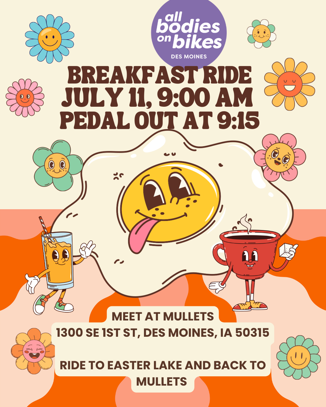 Des Moines - Easter Lake Breakfast Ride