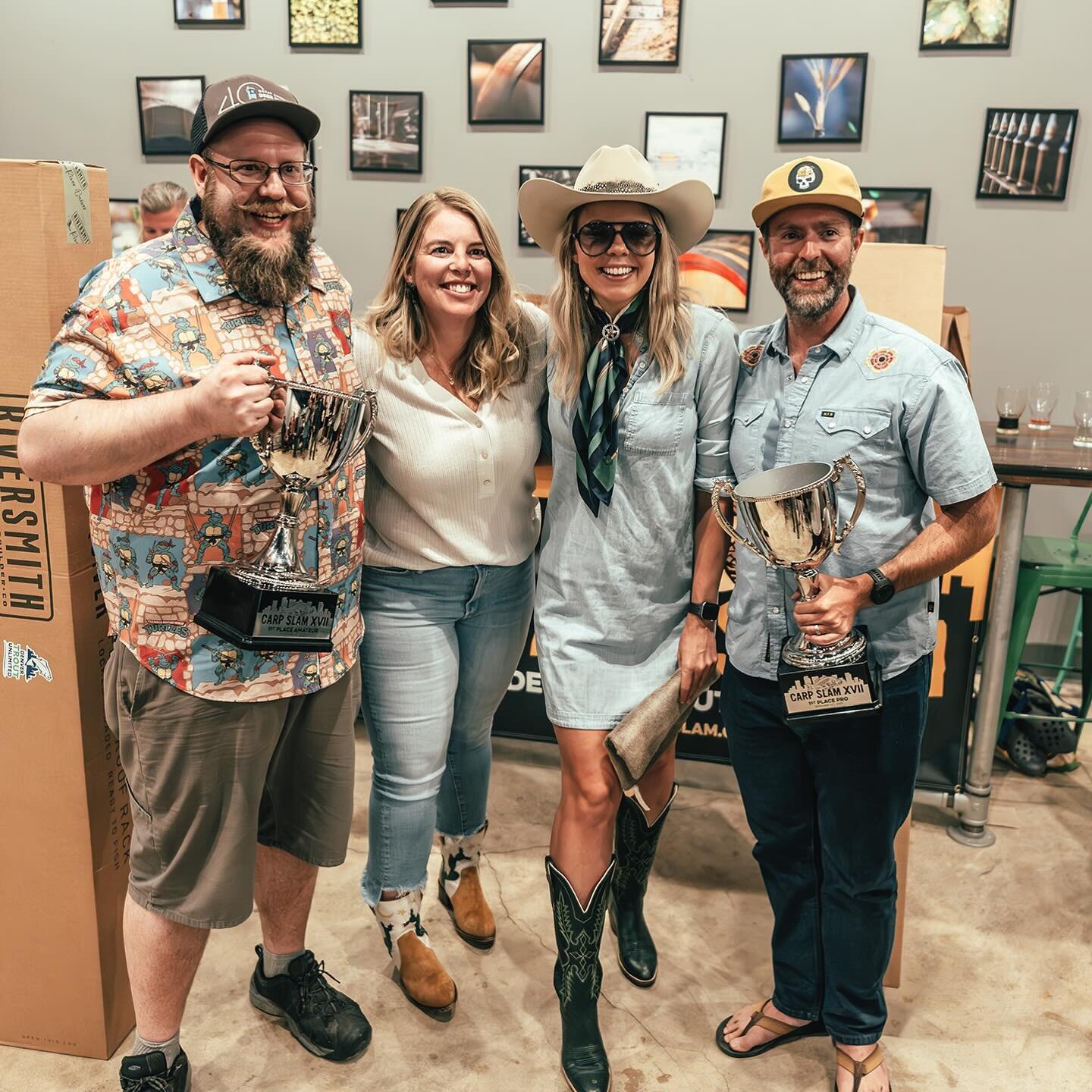Bringing home the Fred Miller CarpSlam Cups 🤘 @millerrp @brewing_master @aecobun @maggieonthefly bringing home 1st place at #carpslam2023 🤘
#protecttheplatte 

Big thanks to all of our sponsors that make CarpSlam possible! 

@orvisflyfishing 
@Rare
