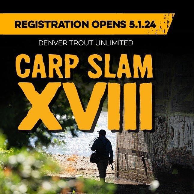Registration for #CarpSlam2024 opens on 5.1.24 🤘
Tournament is 9.14.24
More details coming soon. #protecttheplatte