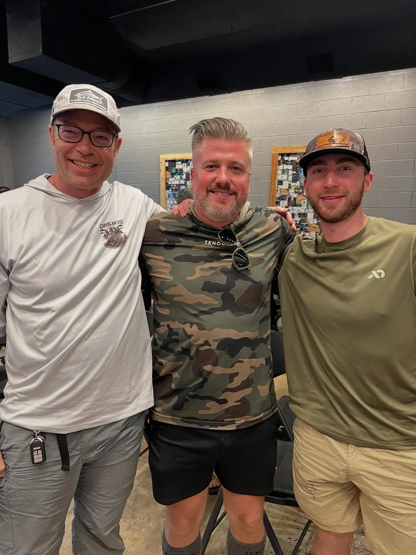2nd place at #carpslam2025 &bull; Patrick Mapes @urbananglersusa and Elijah Senior @elijah.sr , and team controller @chrisbevoutdoors with 55.5&rdquo; of carp. Taking home epic prizes from @airliteflyrods @rioproducts @riversmithusa @montanaflycompan