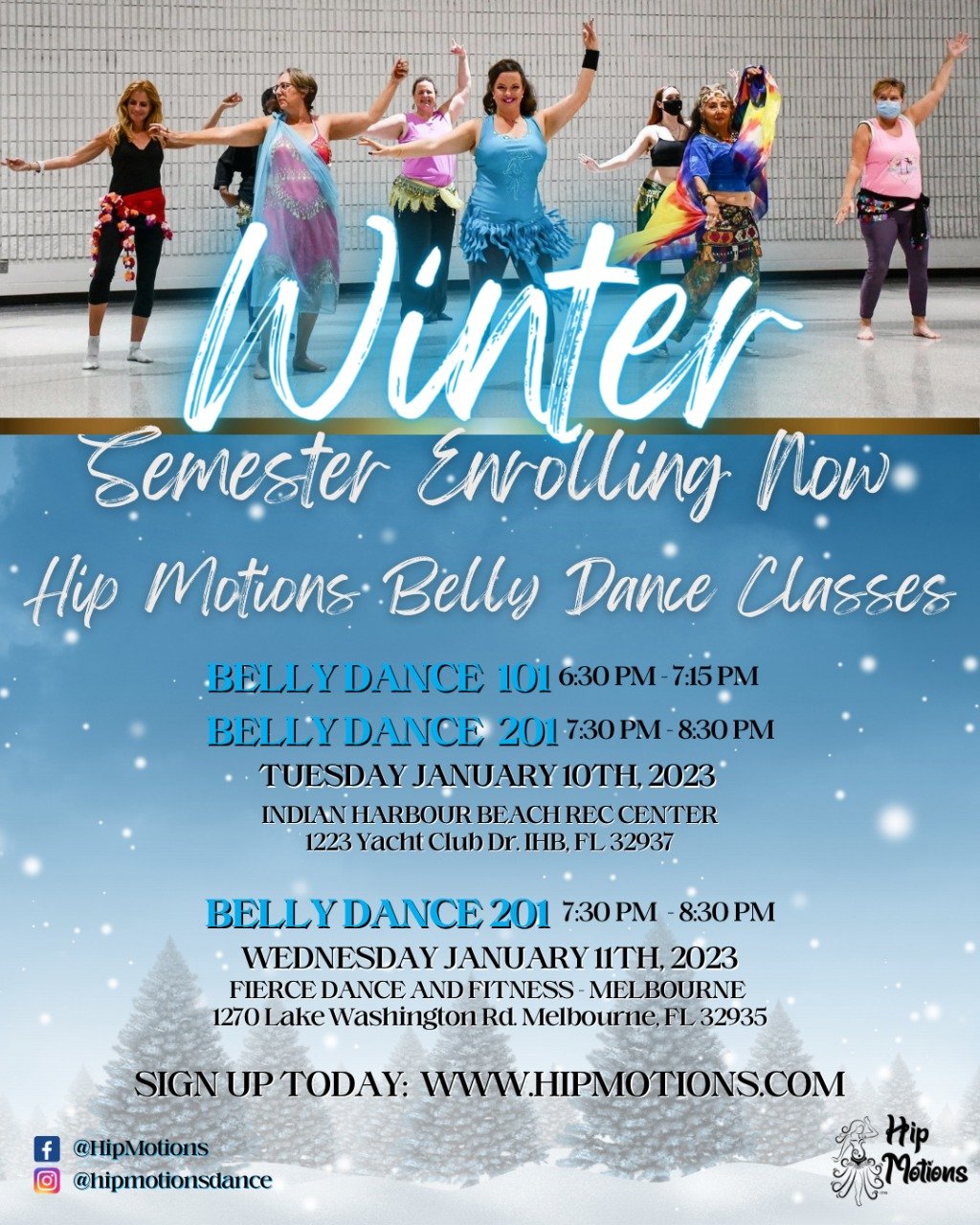 Hip Motions Belly Dance Classes - Winter Semester 2023