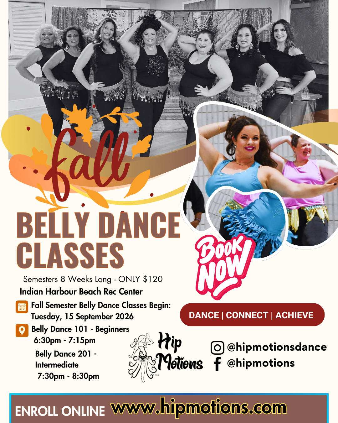Hip Motions Belly Dance Classes - Fall Semester 2026 