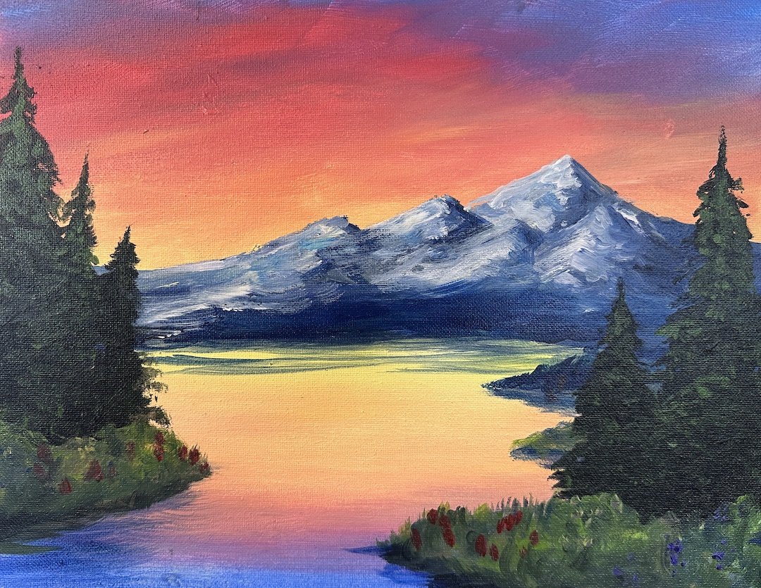 Mountain Retreat - Acrylic Painting Class