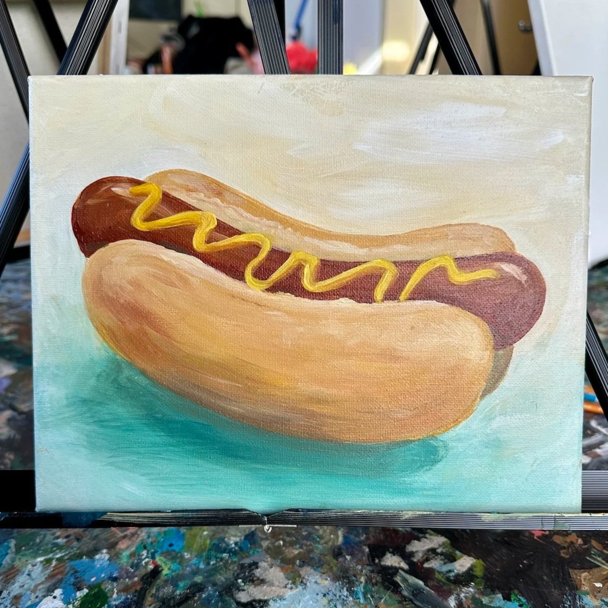 Hot Diggity Dog - Beginner Acrylic Painting Class 