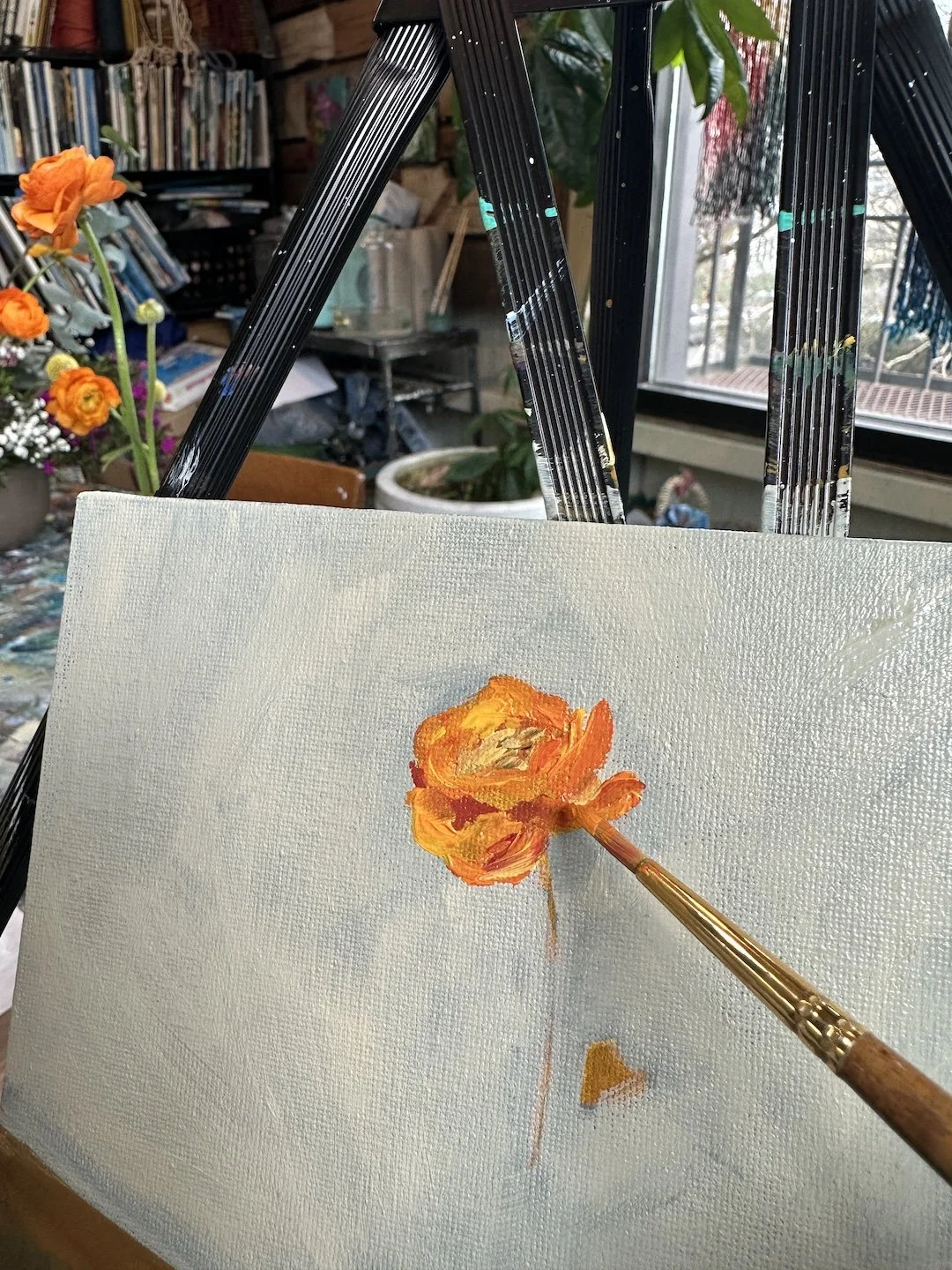 Flower and Vase - Still Life Basics with Acrylic