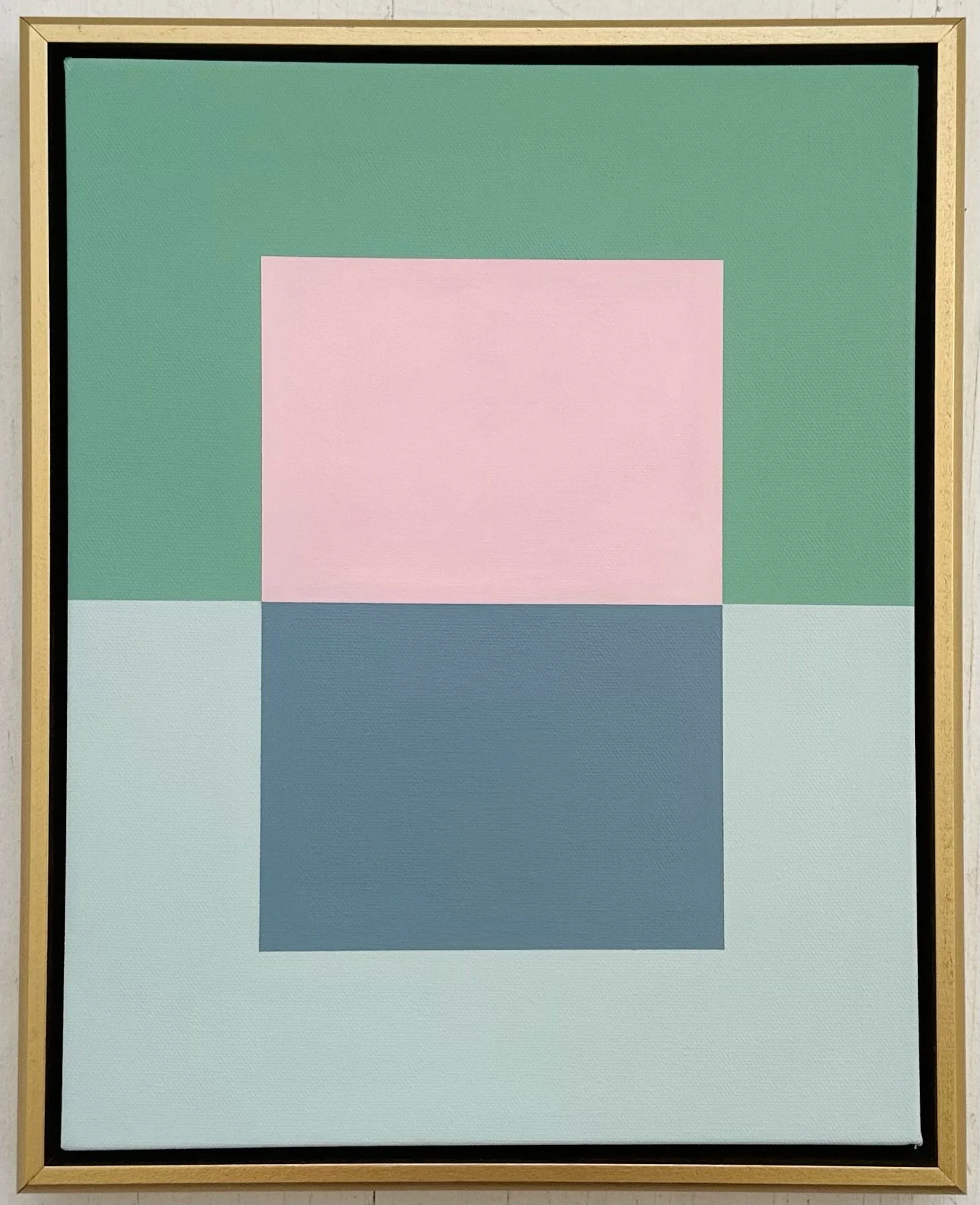 "Domino in Malachite" 15.5x12.5 in.