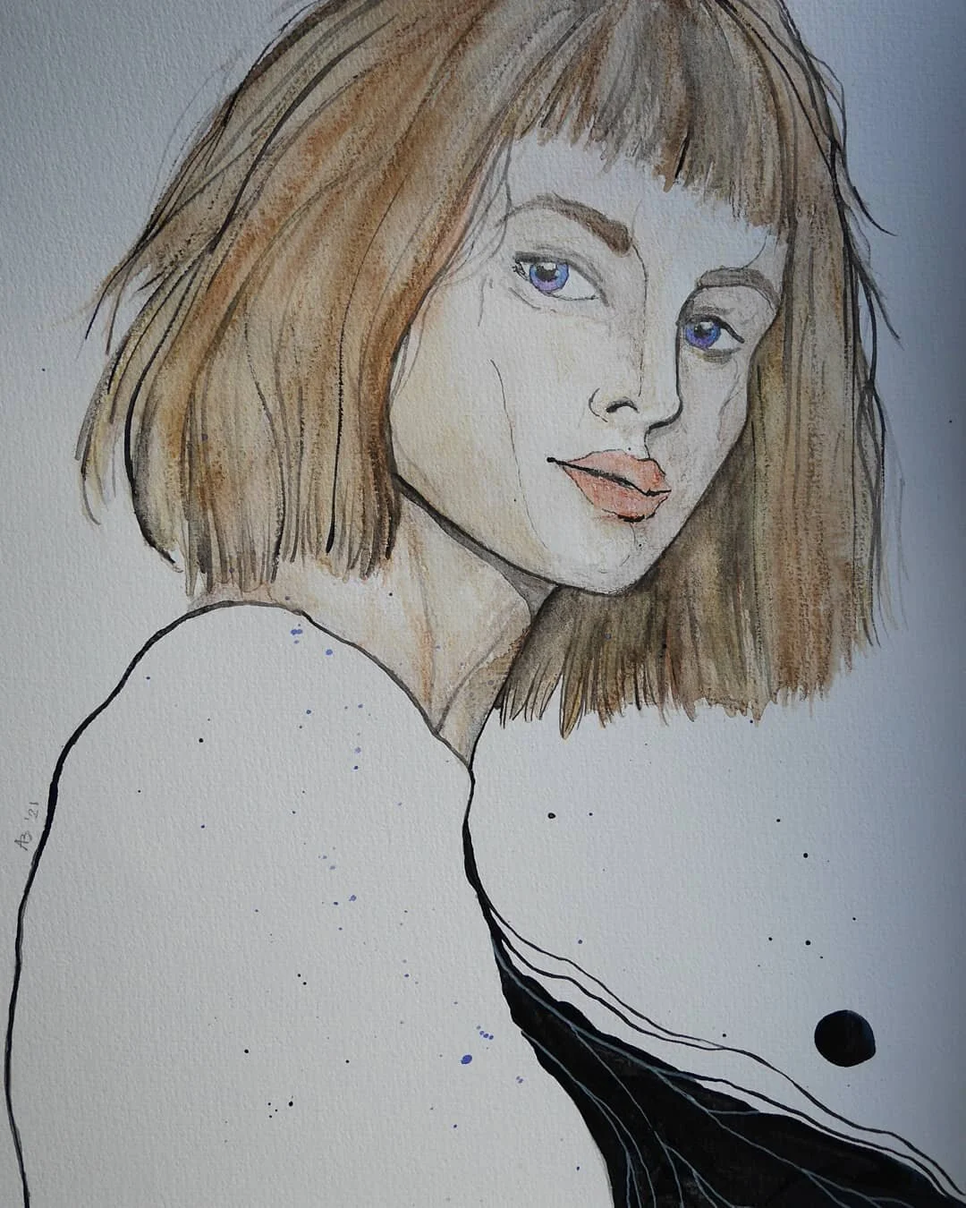 #drawing #woman #berlin #abart