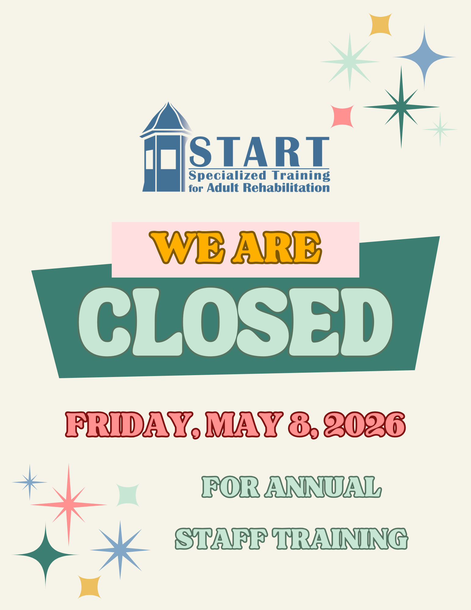 Staff In Service: Agency Closed