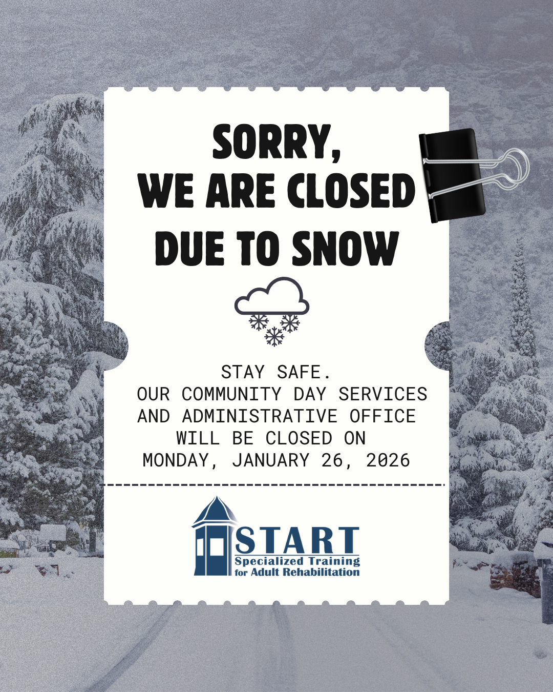 CDS and Administrative Office Closed