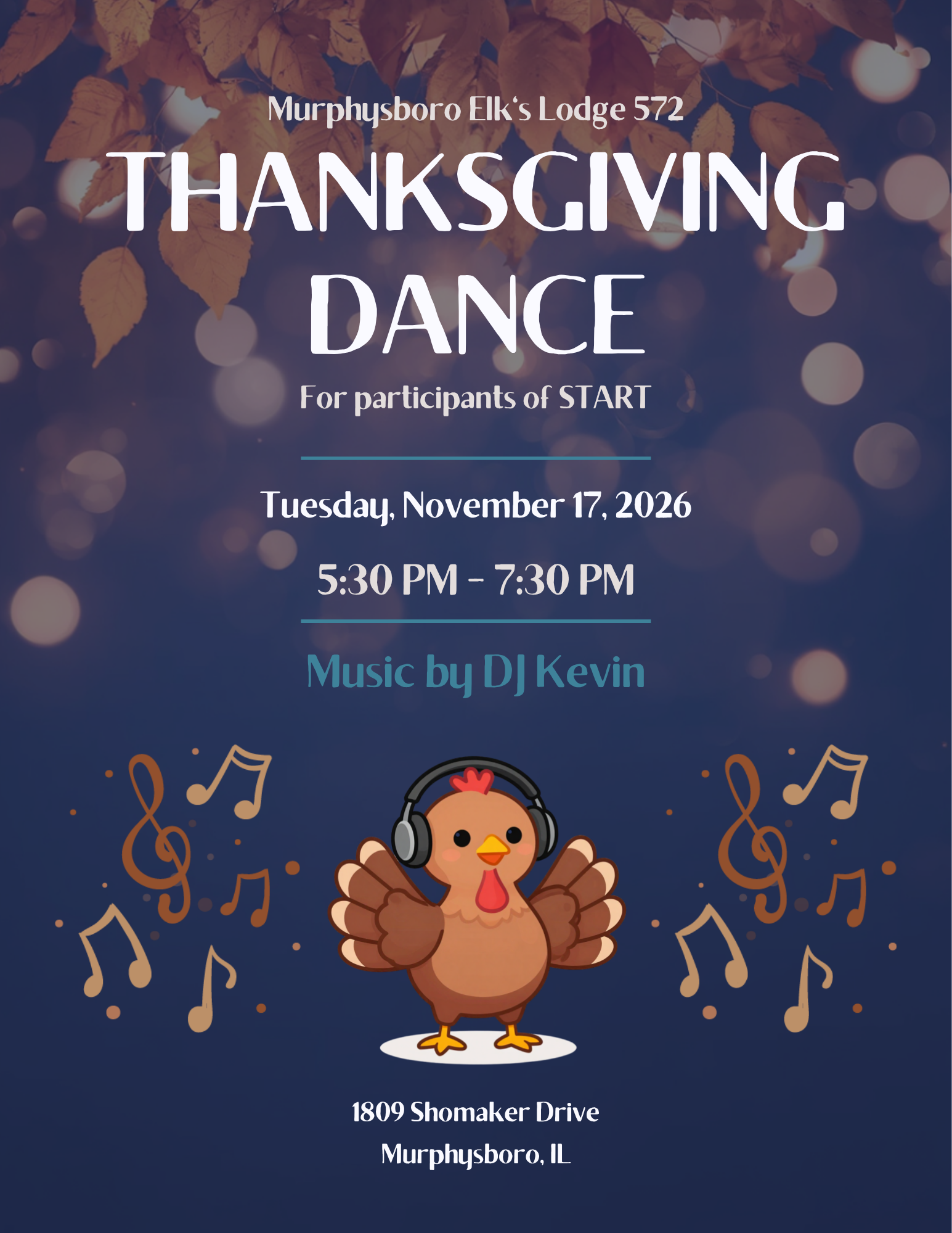 Elk's Thanksgiving Dance