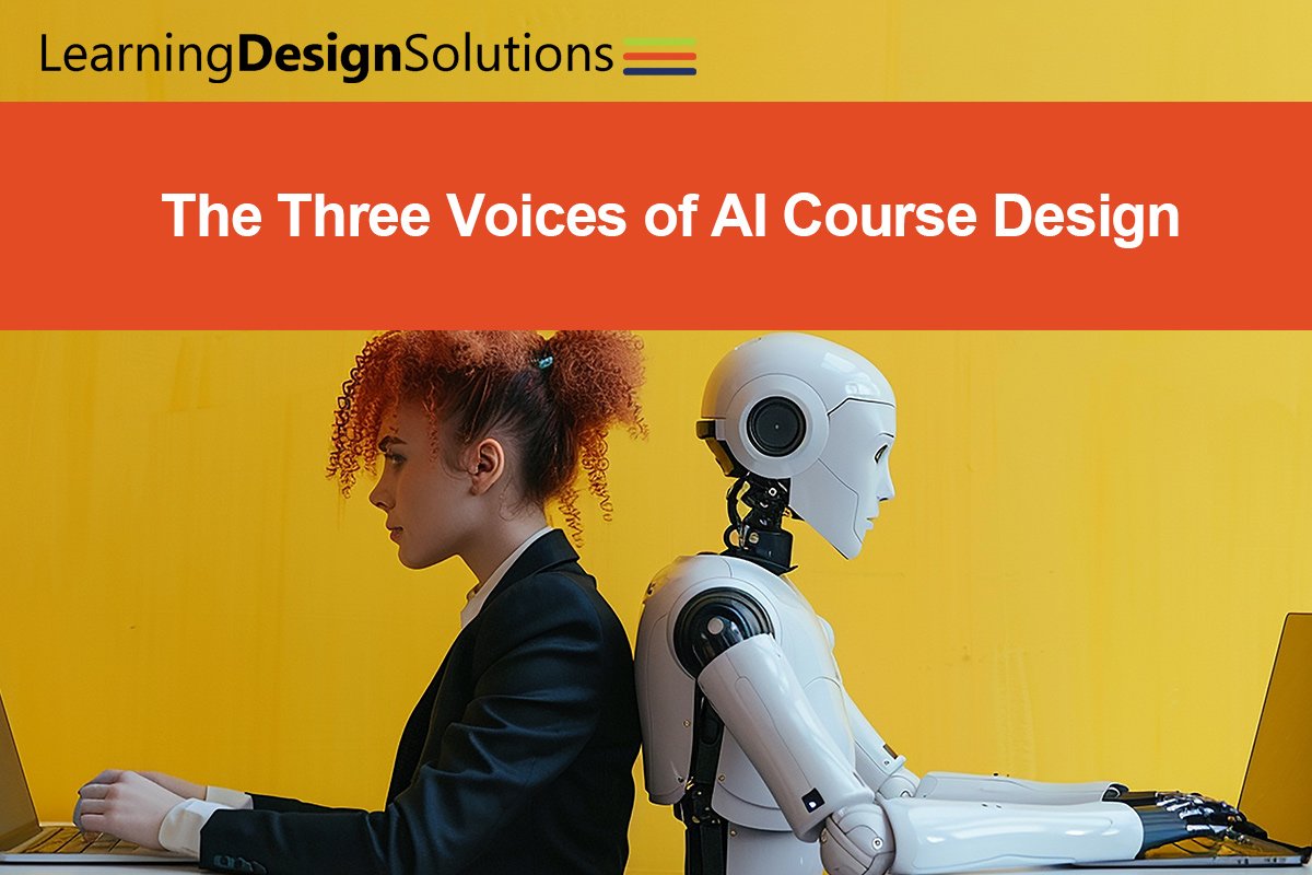 The Three Voices of AI Course Design