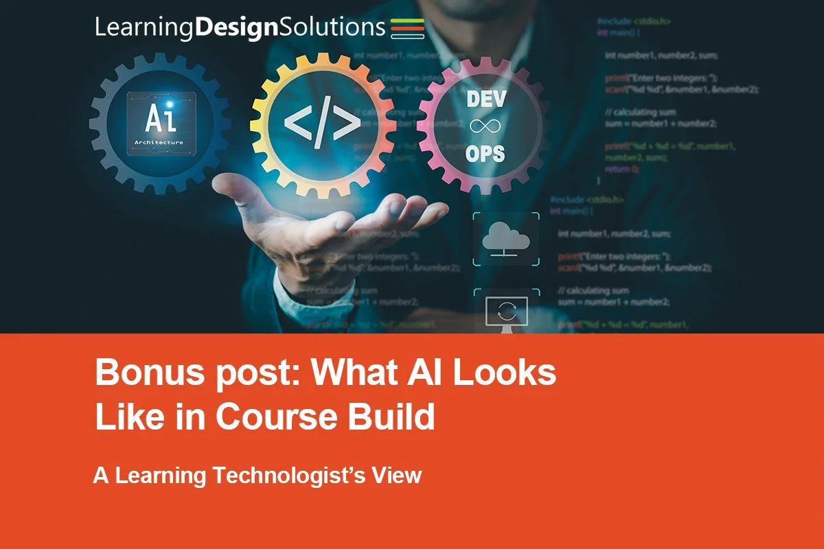 Bonus post: What AI Looks Like in Course Build