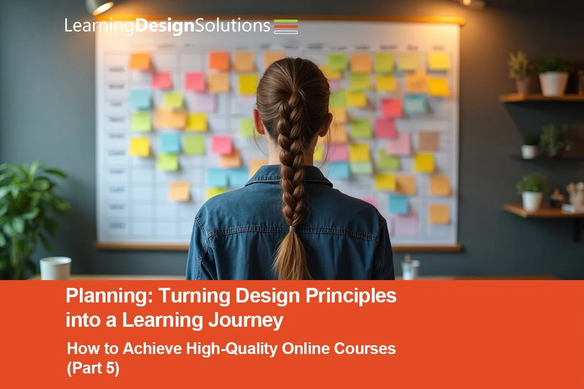 Planning: Turning Design Principles into a Learning Journey