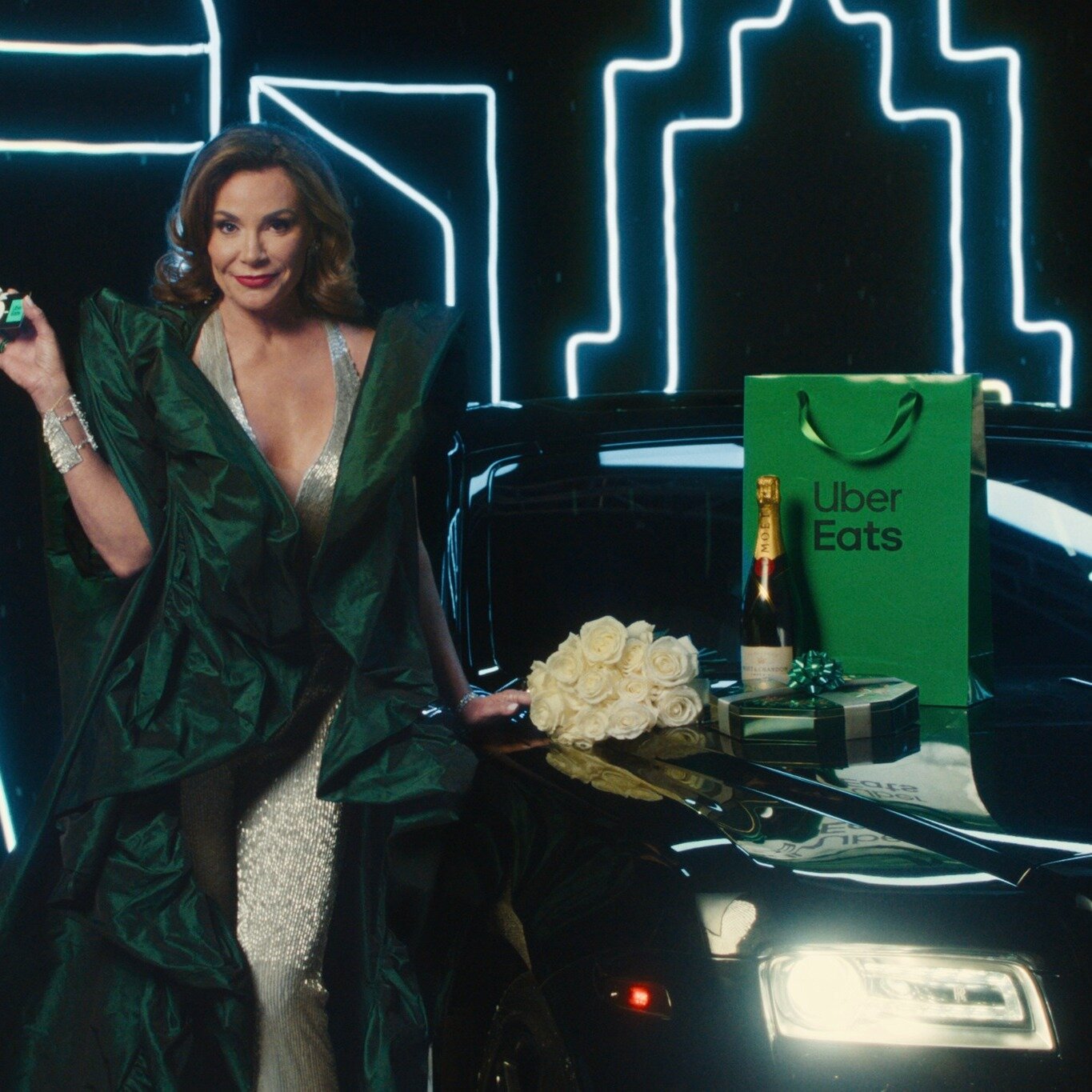 The black Rolls Royce Ghost we provided for @ubereats really classed things up! See it in the new spot featuring @countessluann