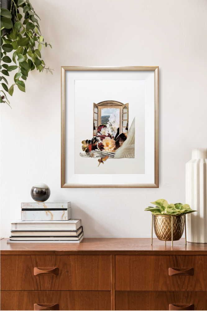 Collage as Decor: Freedom in the Wings