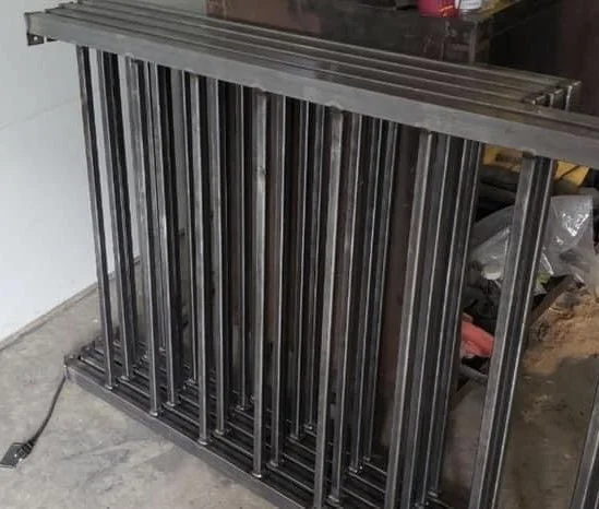 Custom steel handrail