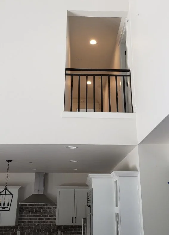 Custom indoor black steel  handrail