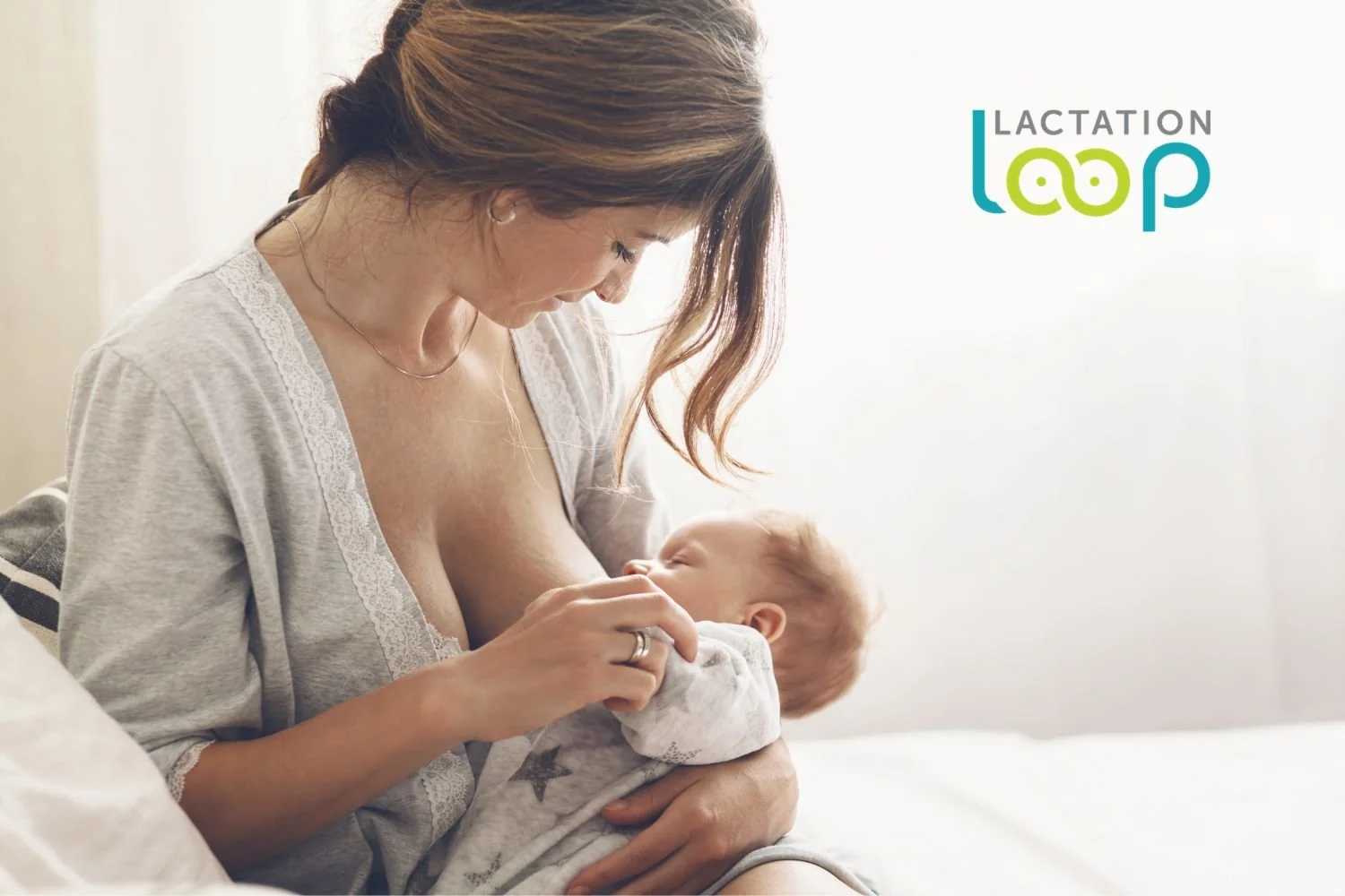 Board-certified IBCLC conducting a virtual lactation consultation — Lactation Loop offers online breastfeeding support to Alpharetta Georgia families