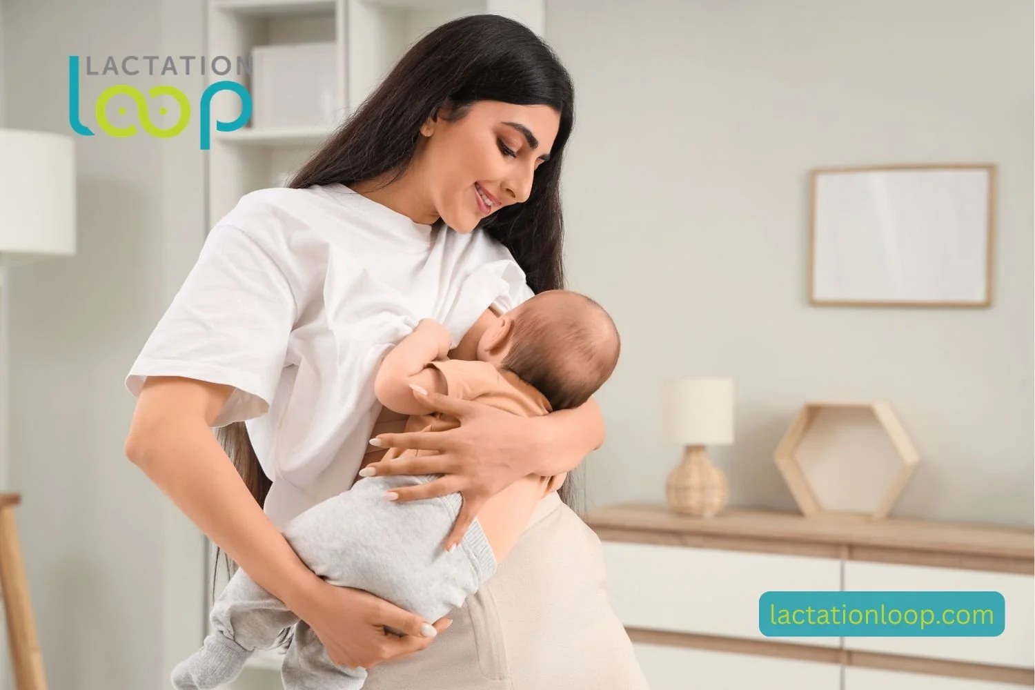 Mother breastfeeding newborn in Livonia Michigan — Lactation Loop IBCLC lactation consultant services