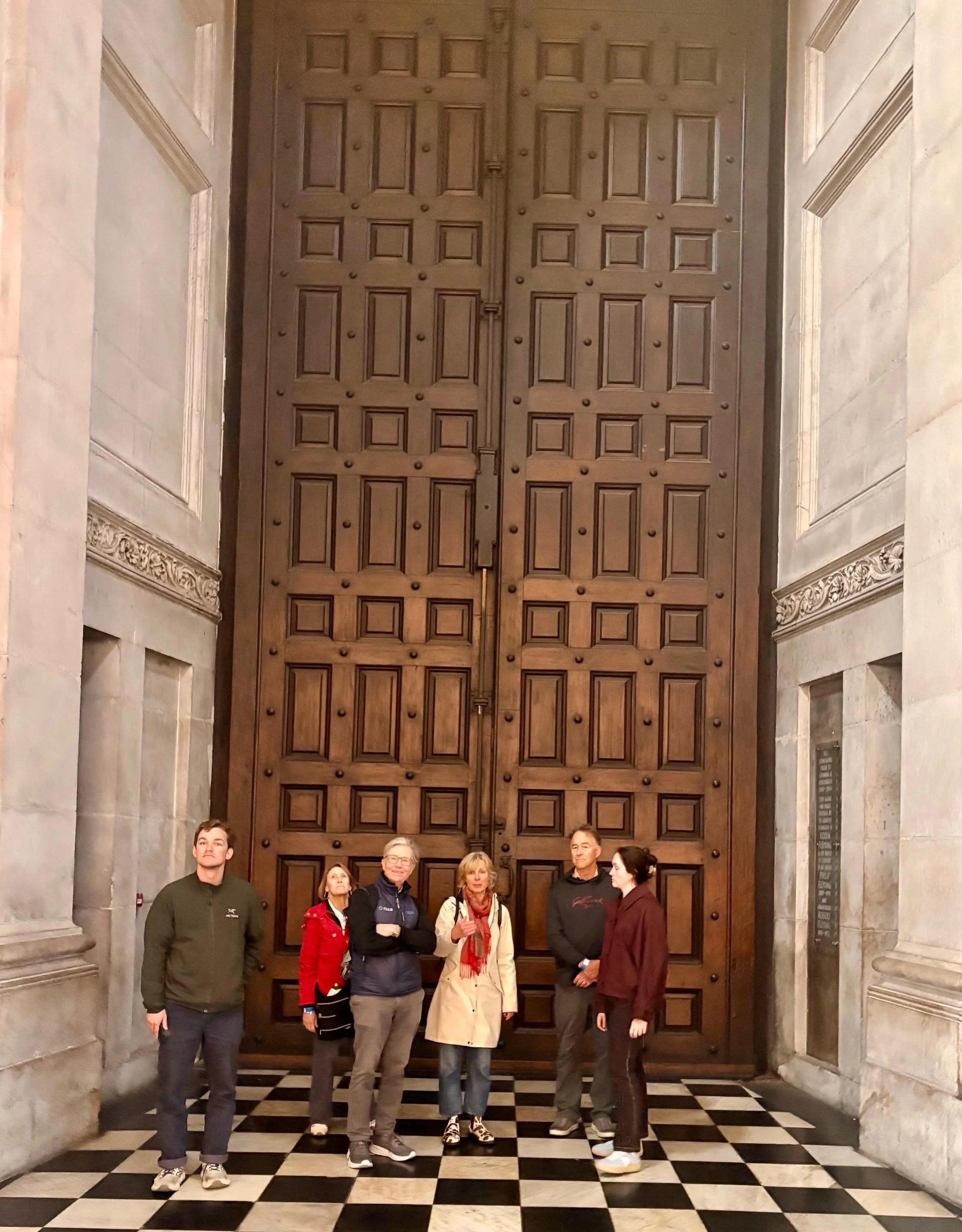 Very small people, or extremely big door?!

Last year on our fabulous Backroads cycling trip along the Danube we met some lovely people from North Carolina.
I&rsquo;ve just had such fun over two days showing them London. 
@backroadstravel #britainsbe