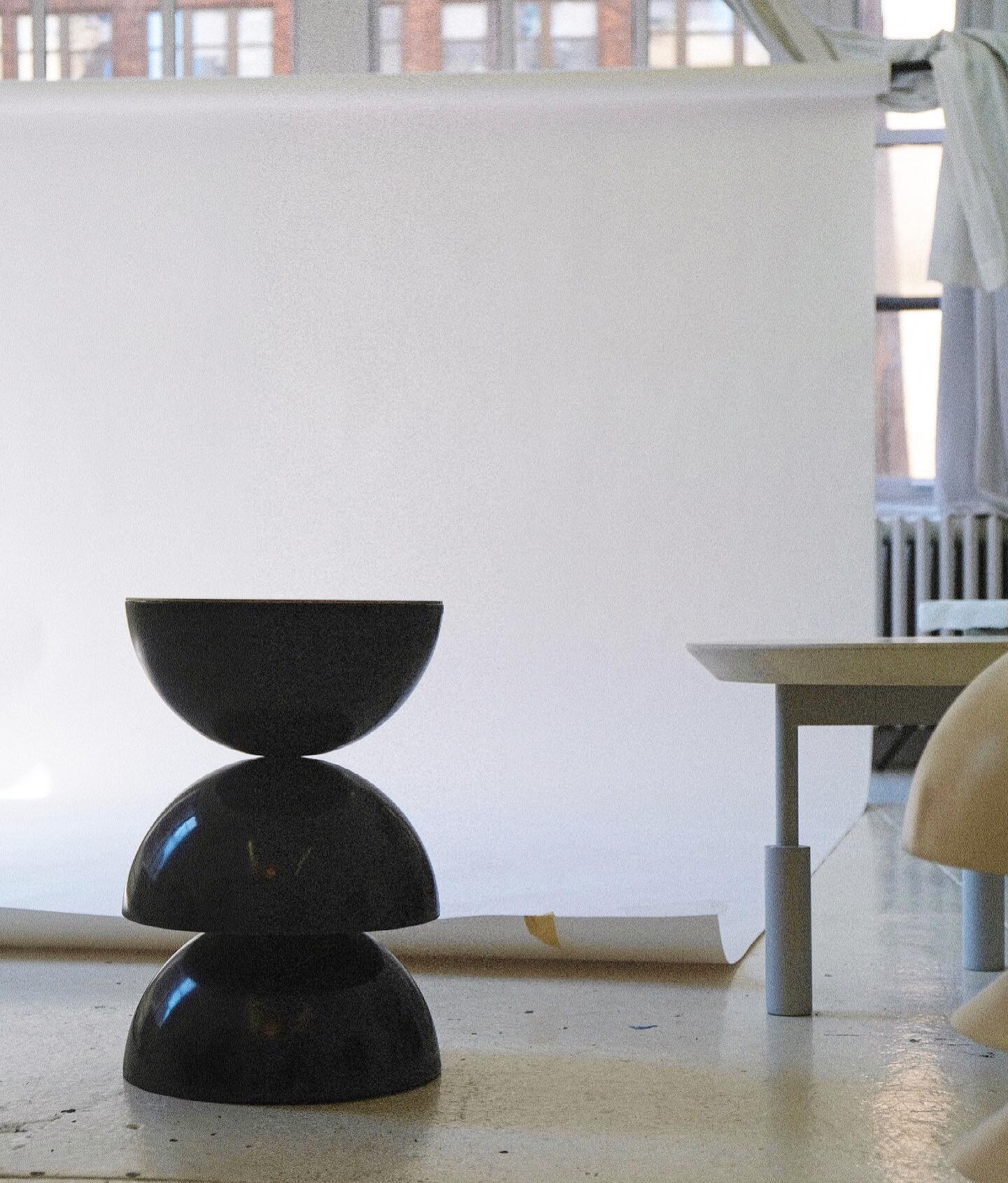 Love seeing the Ammi side table from this angle. When I designed it, I wanted to create a form that looks like it&rsquo;s impossibly balancing, yet when you touch the table,  it&rsquo;s solid as a rock