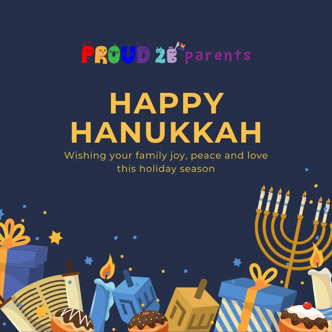 🕎 Happy Hanukkah! ✨
The candles are glowing and the celebrations continue &mdash; sending love and light to all our Proud 2 b Parent families and community celebrating these special nights. May your Hanukkah be full of joy, laughter, and togethernes