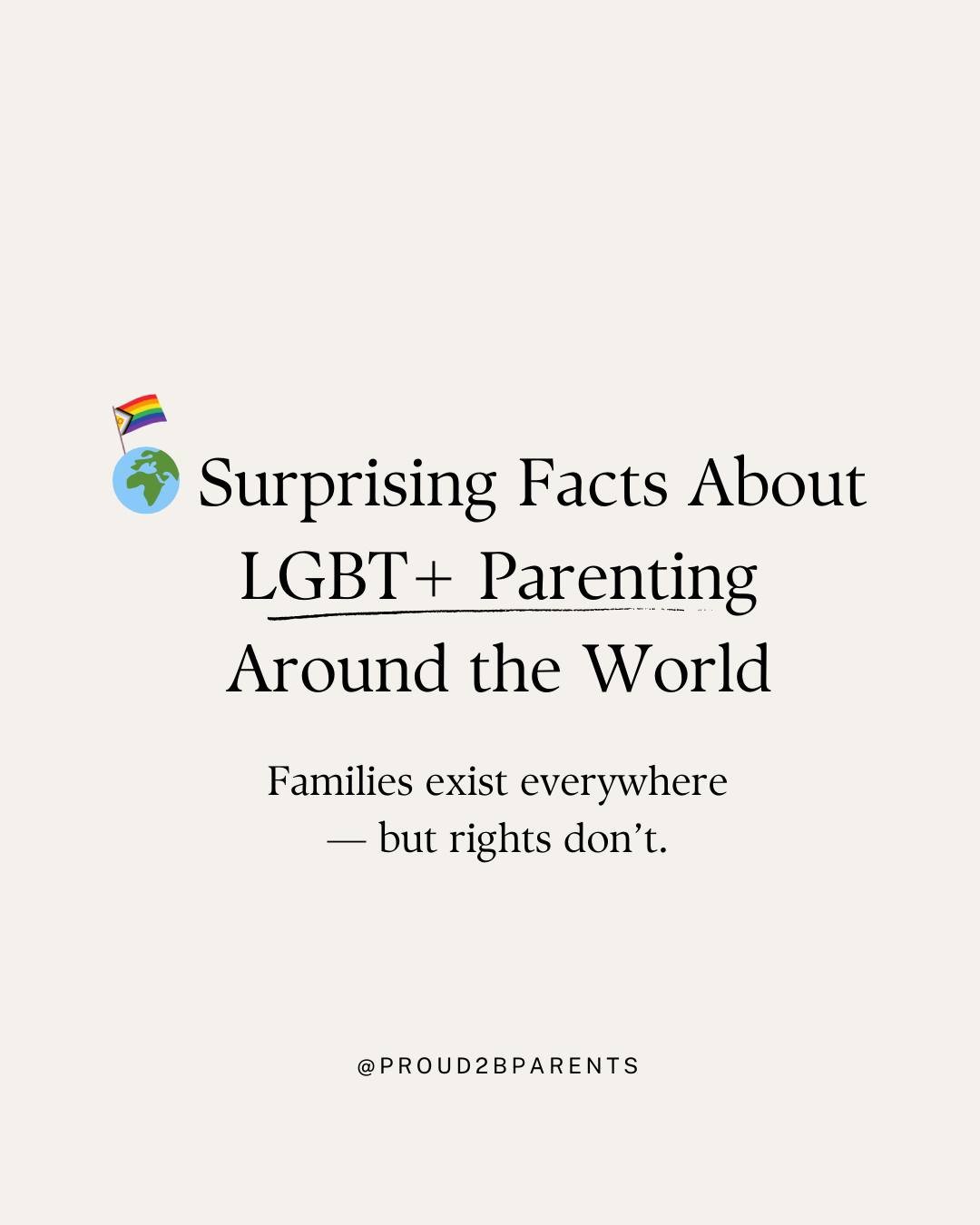 LGBT+ families exist in every corner of the world &mdash; but equality doesn&rsquo;t.

From legal recognition to everyday parenting realities, families are being built with love, resilience, and community across cultures and countries.

This LGBT+ Hi