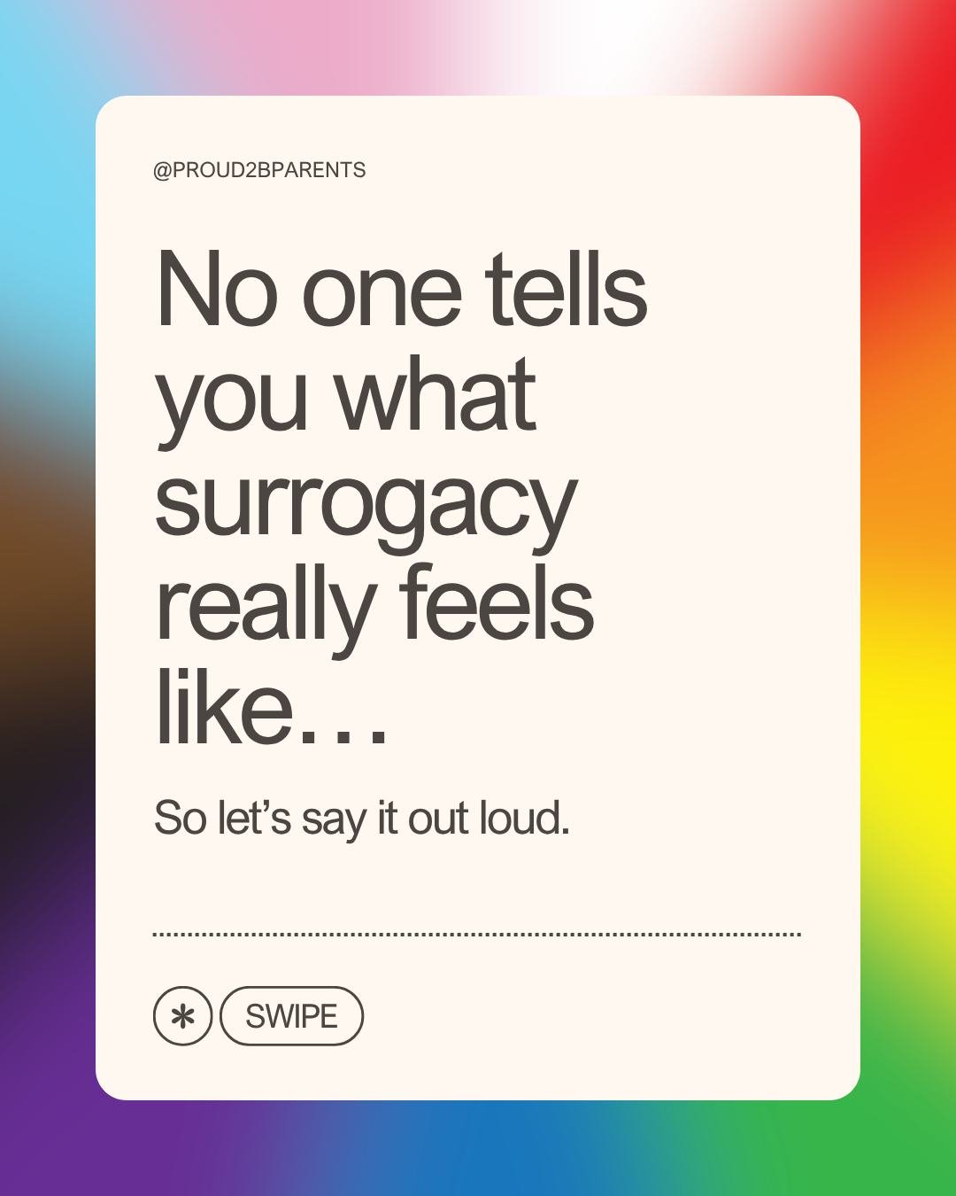 Some parts of the surrogacy journey are beautiful.
Some parts are heavy.
And some parts&hellip; no one really talks about.

The waiting.
The uncertainty.
The quiet moments where you wonder if anyone truly gets what this feels like.

For many LGBT+ pa