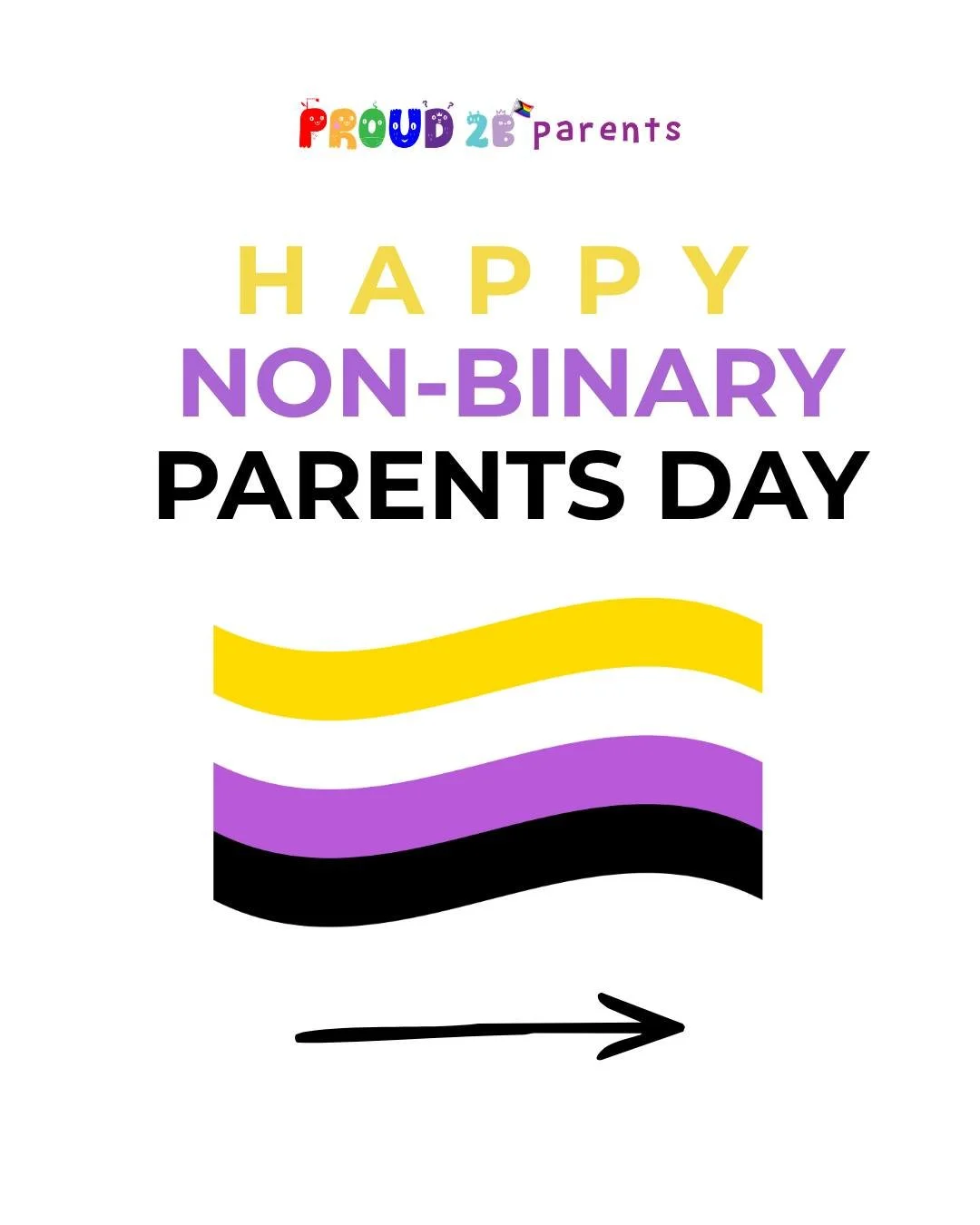 Happy #NonbinaryParentsDay 💛🤍💜🖤

Nonbinary Parents Day is celebrated annually on the third Sunday of April to honour and recognise nonbinary individuals who are parents.

Today we recognise nonbinary parents and all those whose identities don&rsq