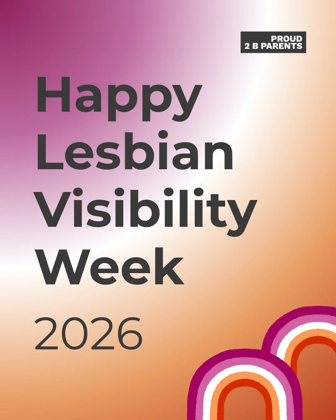 Happy Lesbian Visibility Week 🩷🤍🧡 @lesbianvisibilityweek 

Today marks the start of Lesbian Visibility Week. A week to celebrate lesbian women and non-binary people, and to recognise both their strength and the challenges they still face.

For les