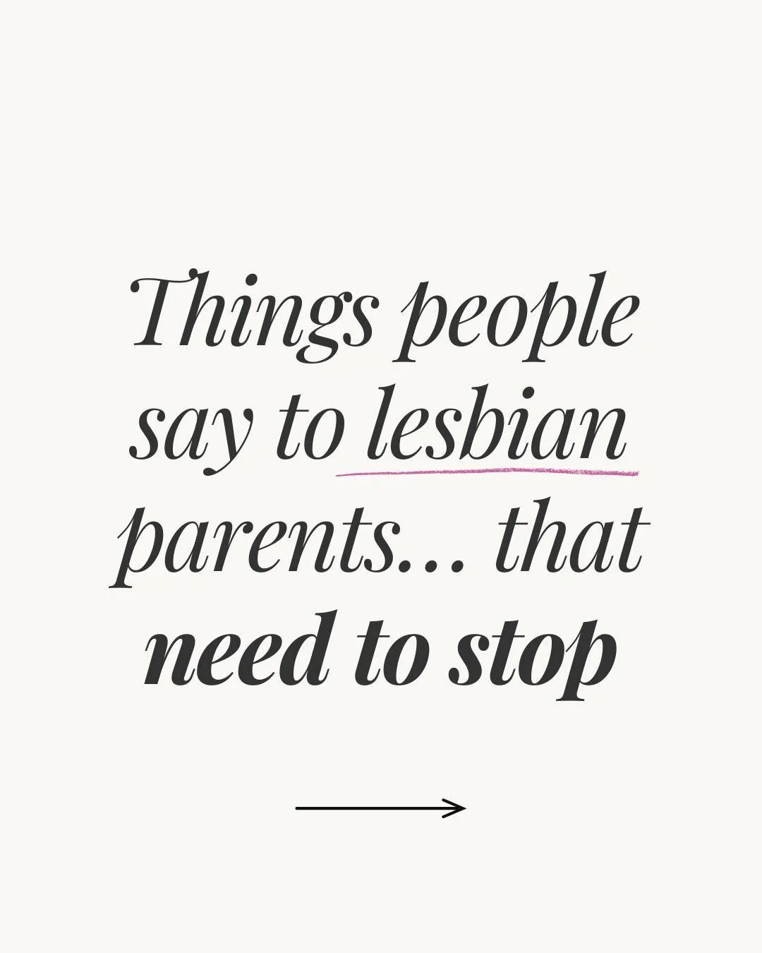 🧡🤍💖 Lesbian Visibility Week

The things people say to lesbian parents aren&rsquo;t always meant to harm... but that doesn&rsquo;t mean they don&rsquo;t have impact.

Small questions and assumptions can quietly reinforce ideas about what a &ldquo;f
