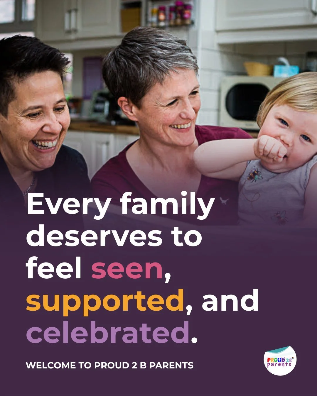 Every family deserves to feel seen, supported, and celebrated 🌈💛

We&rsquo;re Proud 2 b Parents, an inclusive charity led by and for LGBT+ parents, carers, and their children, building community, reducing isolation, and championing every kind of fa