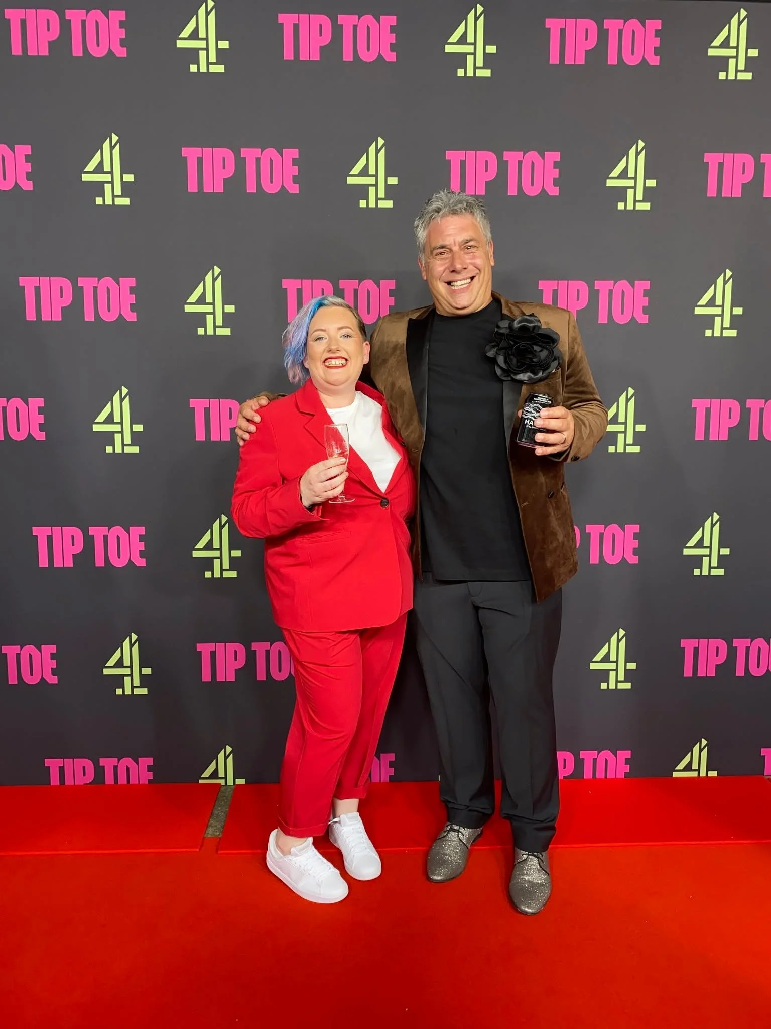 Last week, Proud 2 b Parents were delighted to attend the premiere of the new Channel 4 drama Tip Toe, written and created by Russell T Davies.

Our Community Engagement Worker Jane and trustee Mark enjoyed a fantastic evening walking the red carpet.
