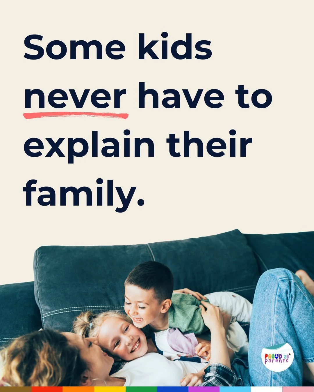 Some families still get questioned just for existing... but every family is real, whole, and worthy of celebration.

This #PrideMonth, we see you.

What&rsquo;s something LGBTQ+ families should never have to explain?
