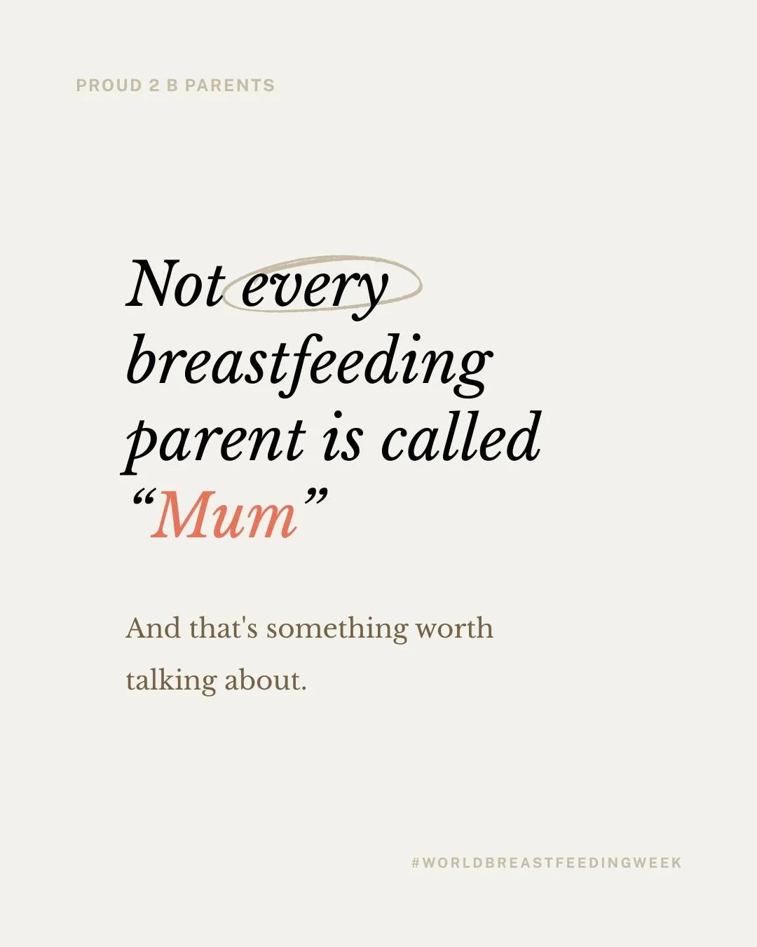 Not every breastfeeding parent is called "Mum." 🤱

For LGBTQIA+ families, feeding a baby can look like breastfeeding, chestfeeding, induced lactation, combination feeding, or feeding with donor milk. However it happens, it's still bonding.