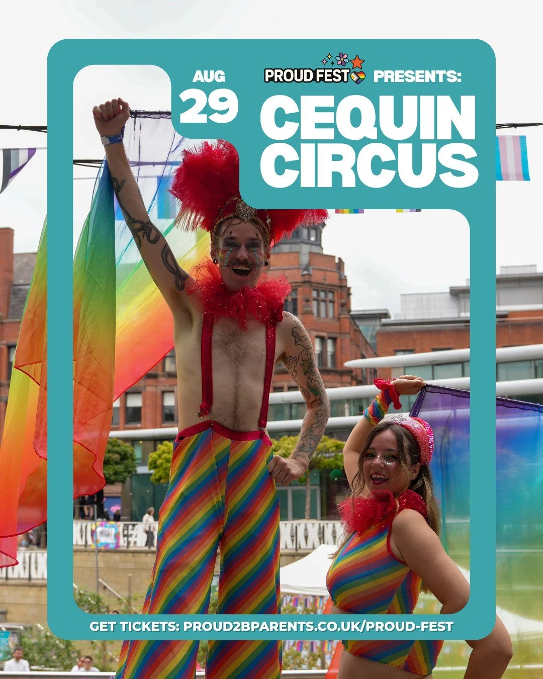 🎪 They're back! 🌈✨

We're so excited to welcome @the_cequincircus back to Proud Fest 2026!

Get ready to be amazed by incredible circus skills, interactive performances and plenty of fun for the whole family. Whether you're watching in awe or getti