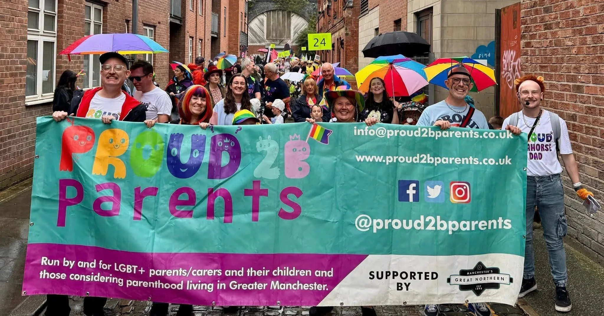 Rain or shine, we&rsquo;ll always be proud. 🌈☔💖

Yesterday started with Pride in Manchester, as we joined the parade and proudly celebrated LGBTQ+ families alongside thousands of people across the city.

The rain definitely made an appearance, but 