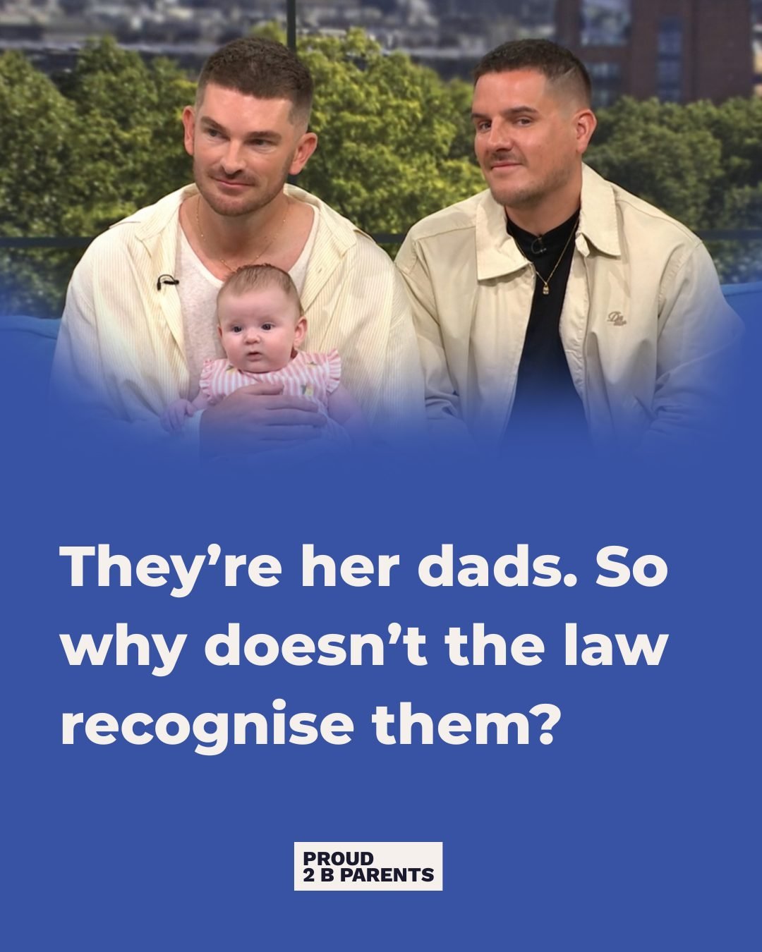 Adam Frisby (@fr15by) and Jamie Corbett (@thejamiecorbett) have spent the past year campaigning for change to UK surrogacy law after experiencing first-hand the difficulties faced by intended parents.

Their daughter Leven was born through surrogacy 
