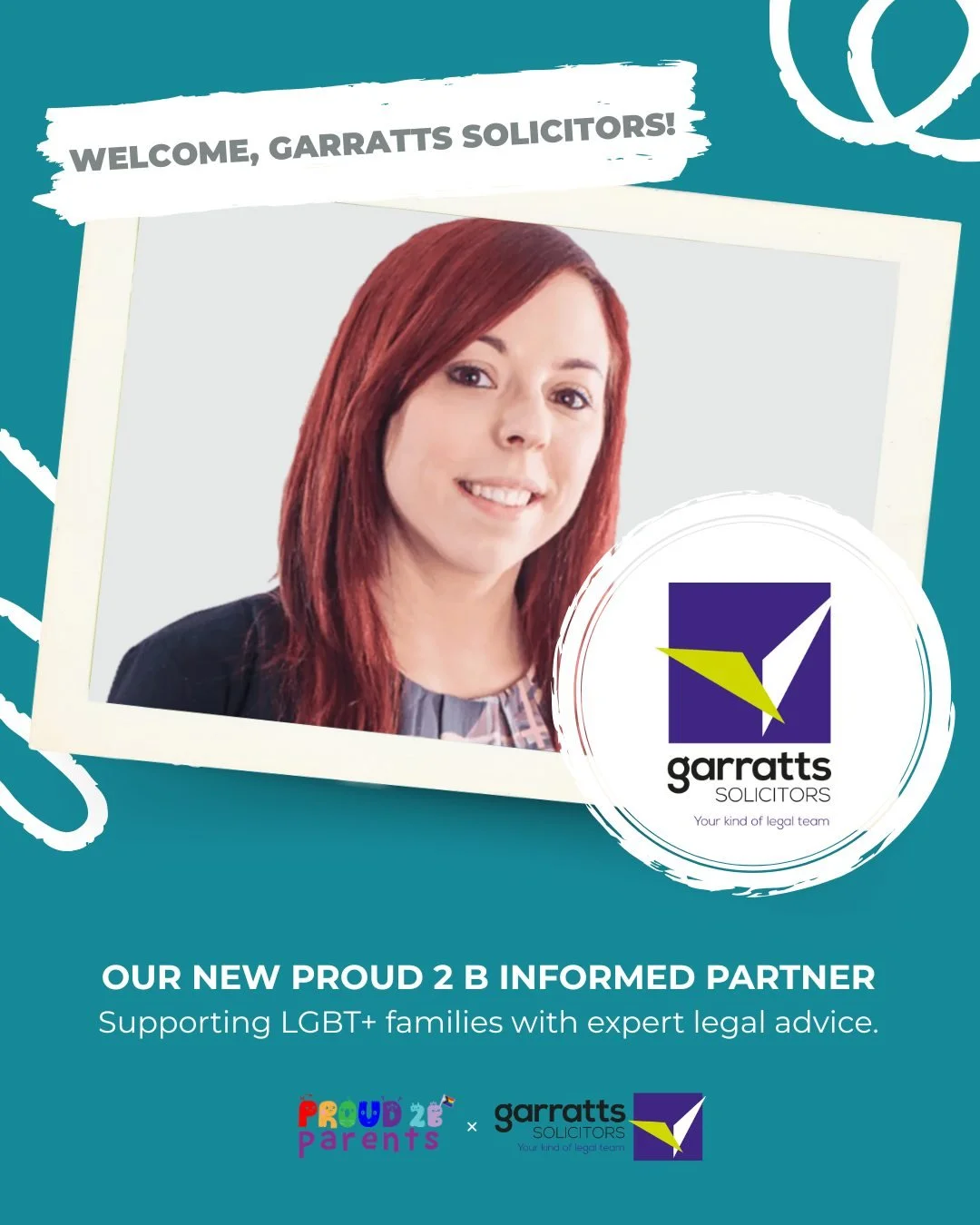 Please join us in welcoming Garratts Solicitors as a new Proud 2 b Informed Partner! 💜

We&rsquo;re so pleased to be working with a team who understand that LGBT+ families can sometimes face unique legal questions and challenges.

From family law an