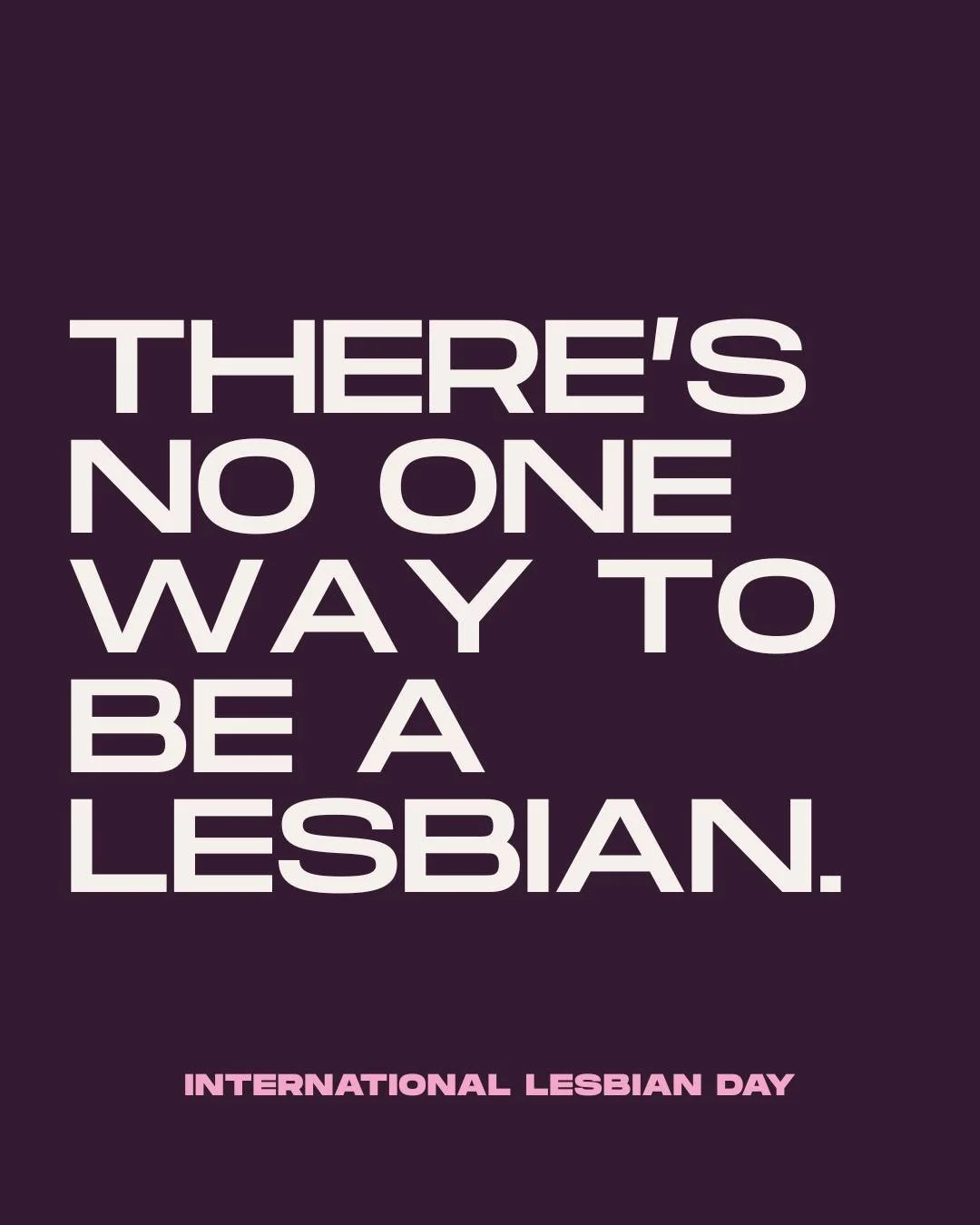 There&rsquo;s no one way to be a lesbian. ❤️🧡🤍🩷💜

Butch, femme, trans, non-binary, bi, asexual, disabled, a parent and so much more. Lesbian identities and experiences are wonderfully diverse, and there&rsquo;s no single way to look, live or love