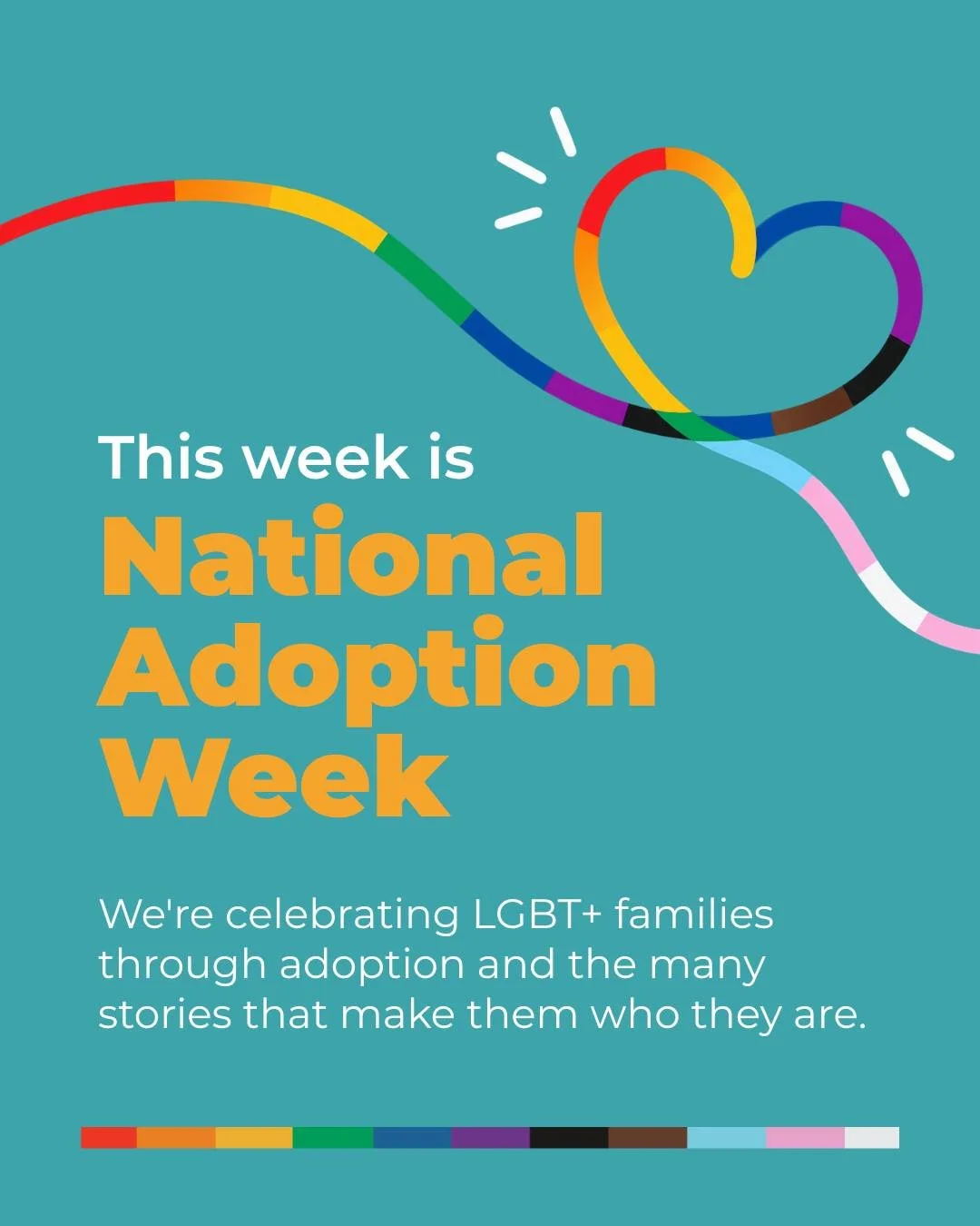 This week is National Adoption Week 💜

We're celebrating LGBT+ people who become parents through adoption, and the families they build.

Every journey to parenthood is different. Adoption can bring hope, uncertainty, questions and big life changes, 