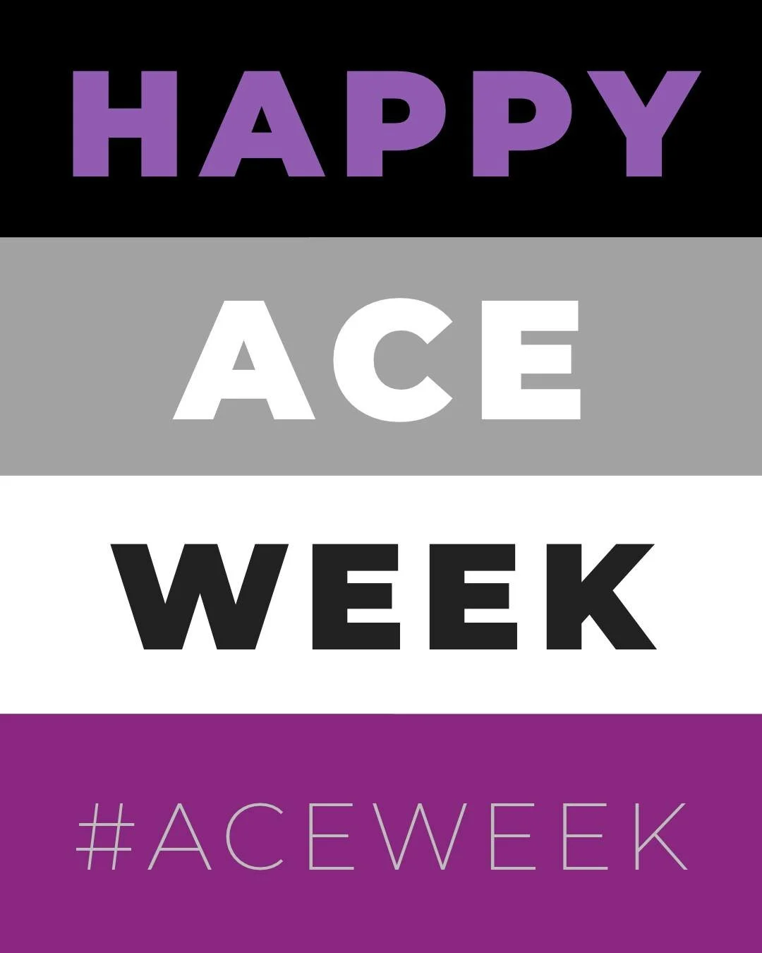 Happy Ace Awareness Week! 🖤🩶🤍💜

This week, we're celebrating asexual people and the diversity, experiences and identities that make our LGBT+ community what it is.

There's no single way to experience attraction, relationships or family life. Ace